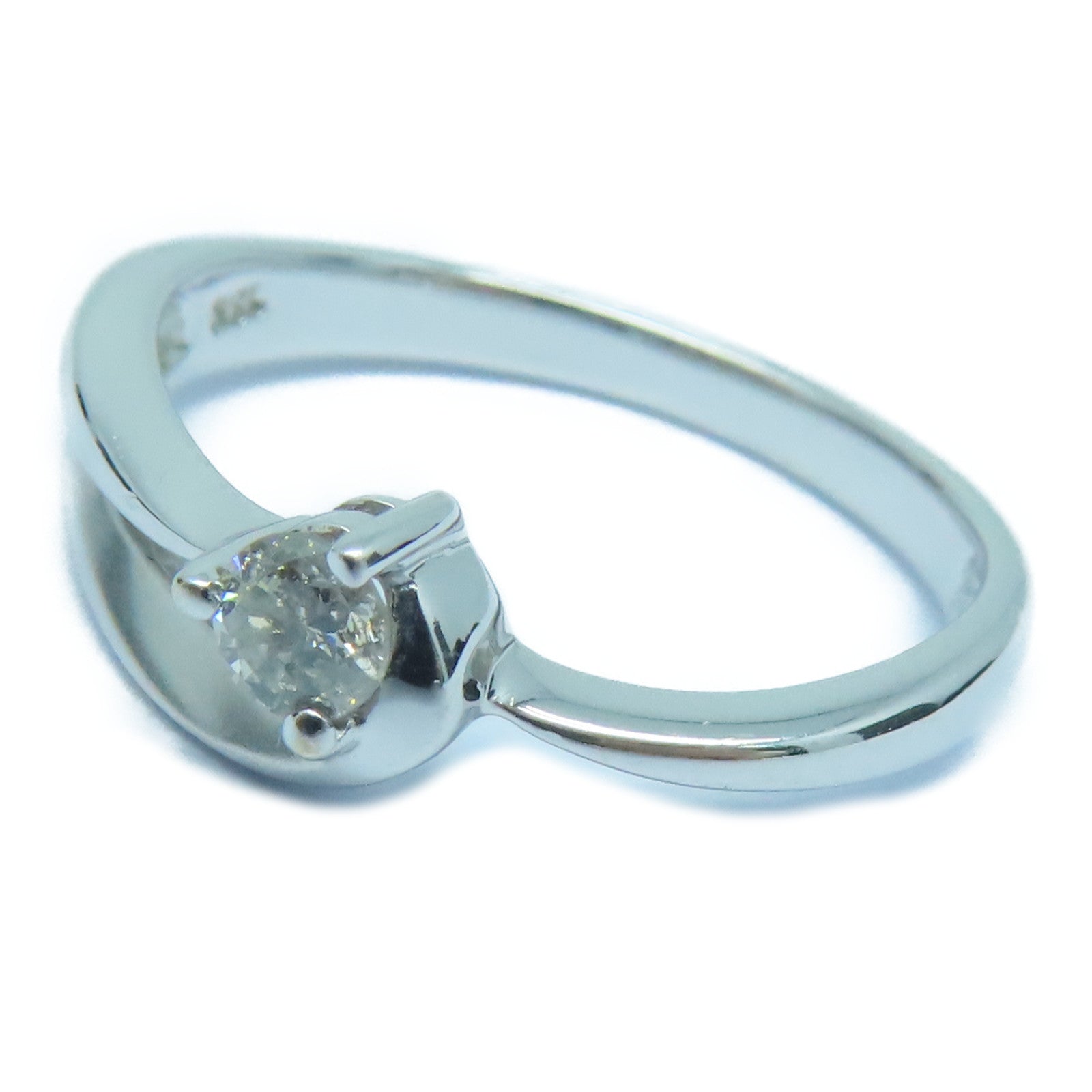 JEWELRY 【激減優惠】18K白金Diamond Ring鑽石戒指US#6