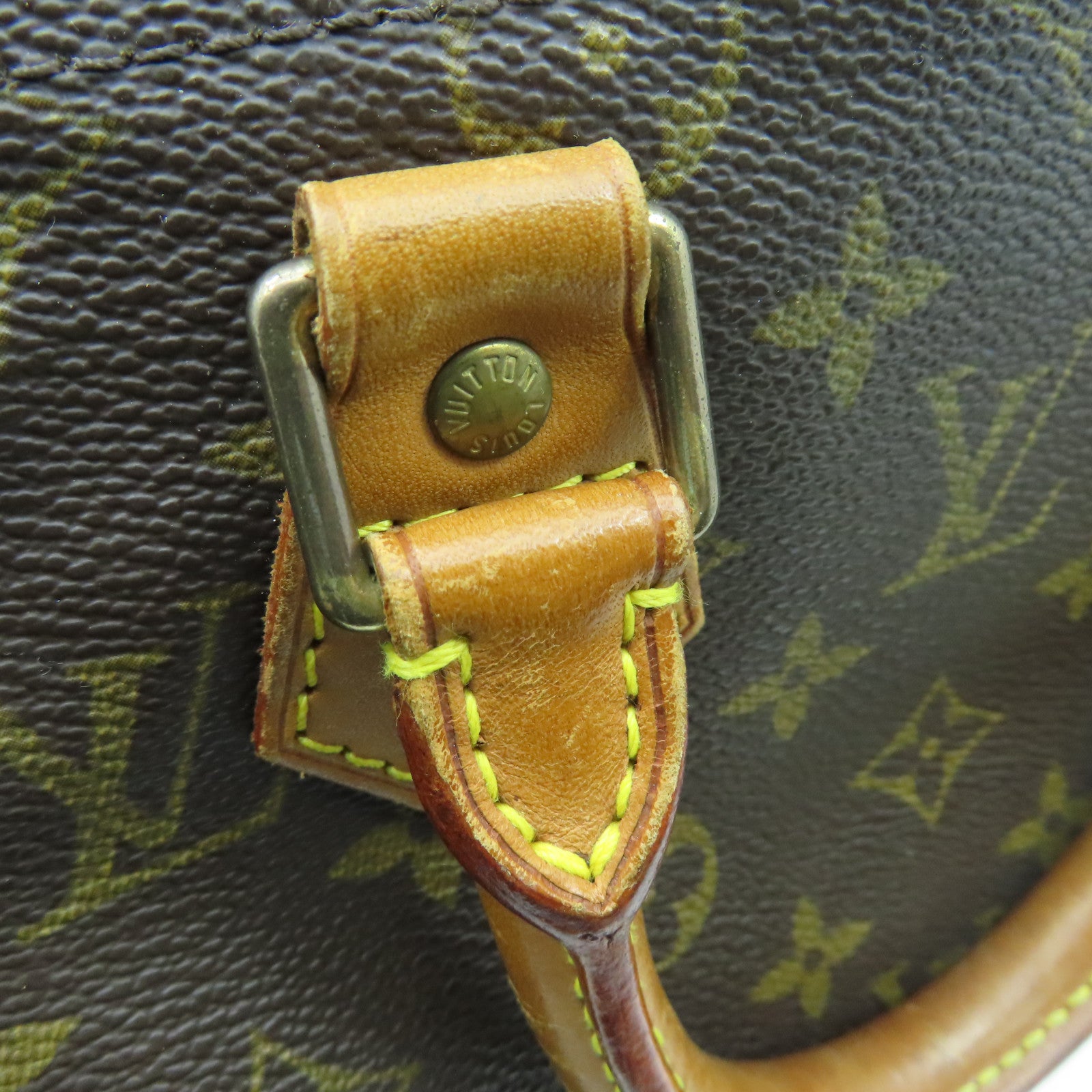 LOUIS VUITTON Monogram Speedy 25金扣手挽袋啡色