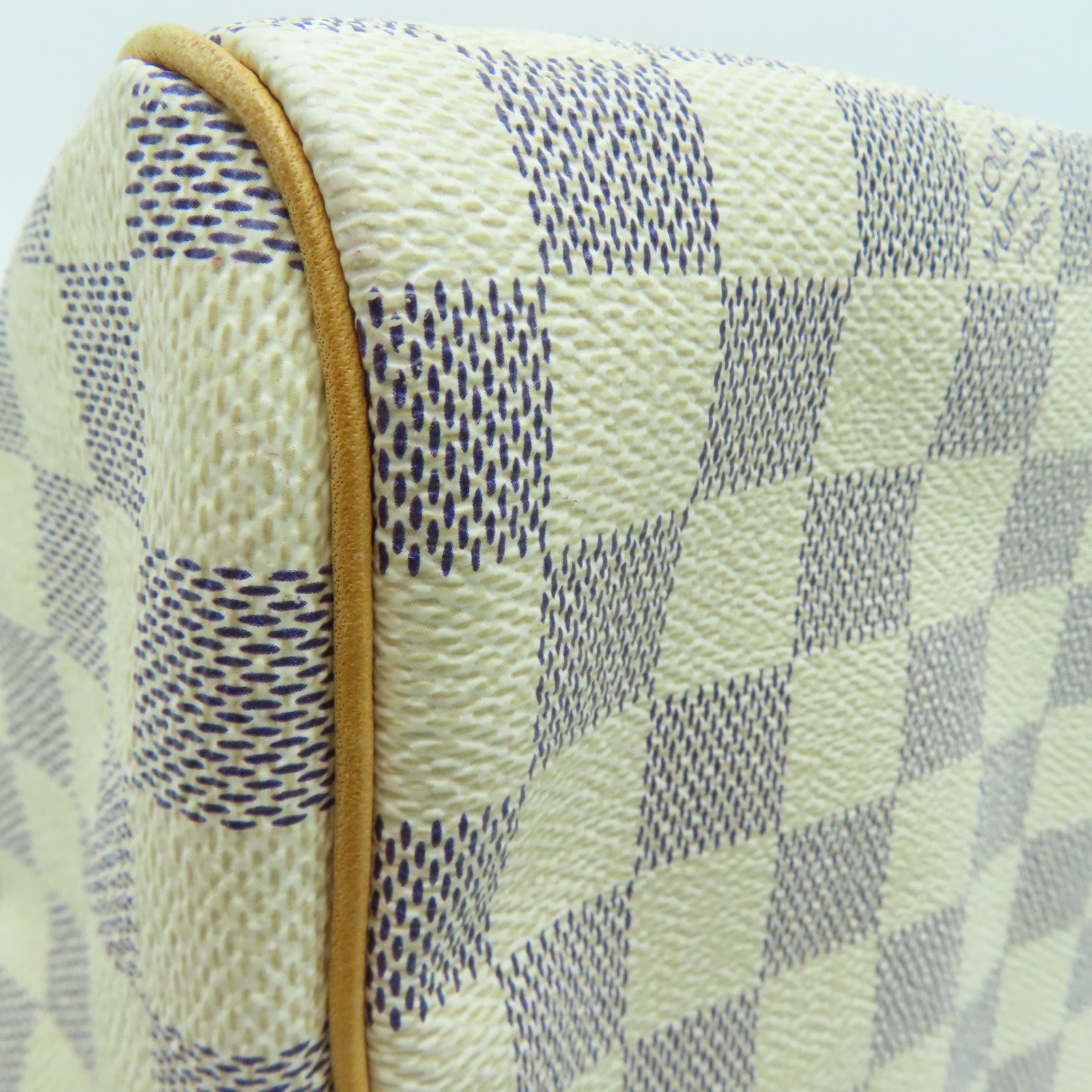 LOUIS VUITTON [Sharp Discount] Damier Azur Speedy 30 Gold Buckle Hand Bag Beige