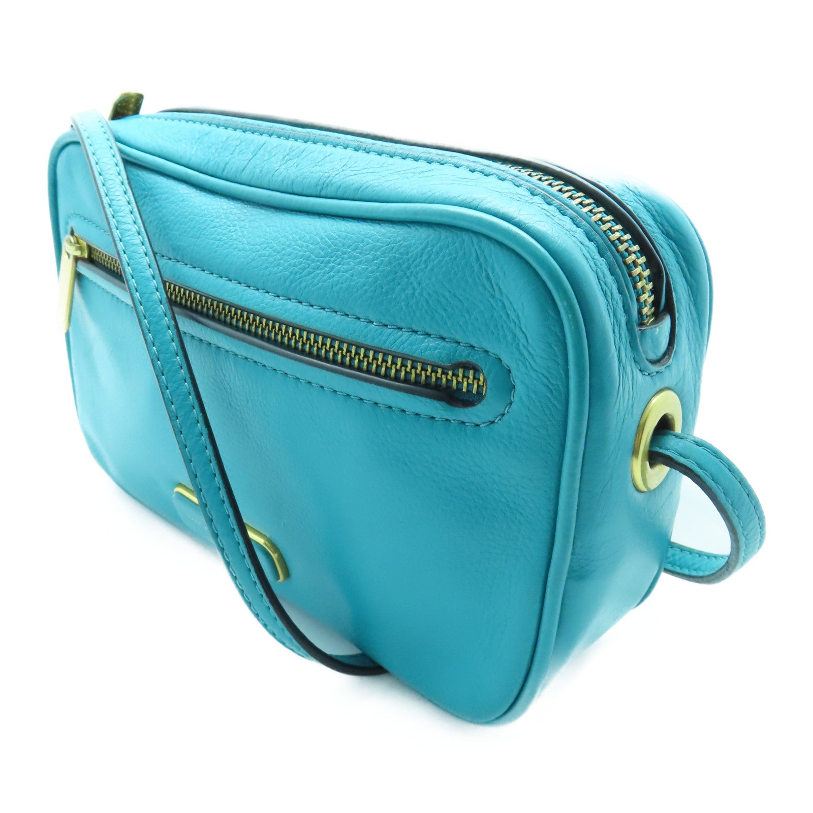MARC BY MARC JACOBS 牛皮皮革Shoulder Bag金扣肩背袋绿色