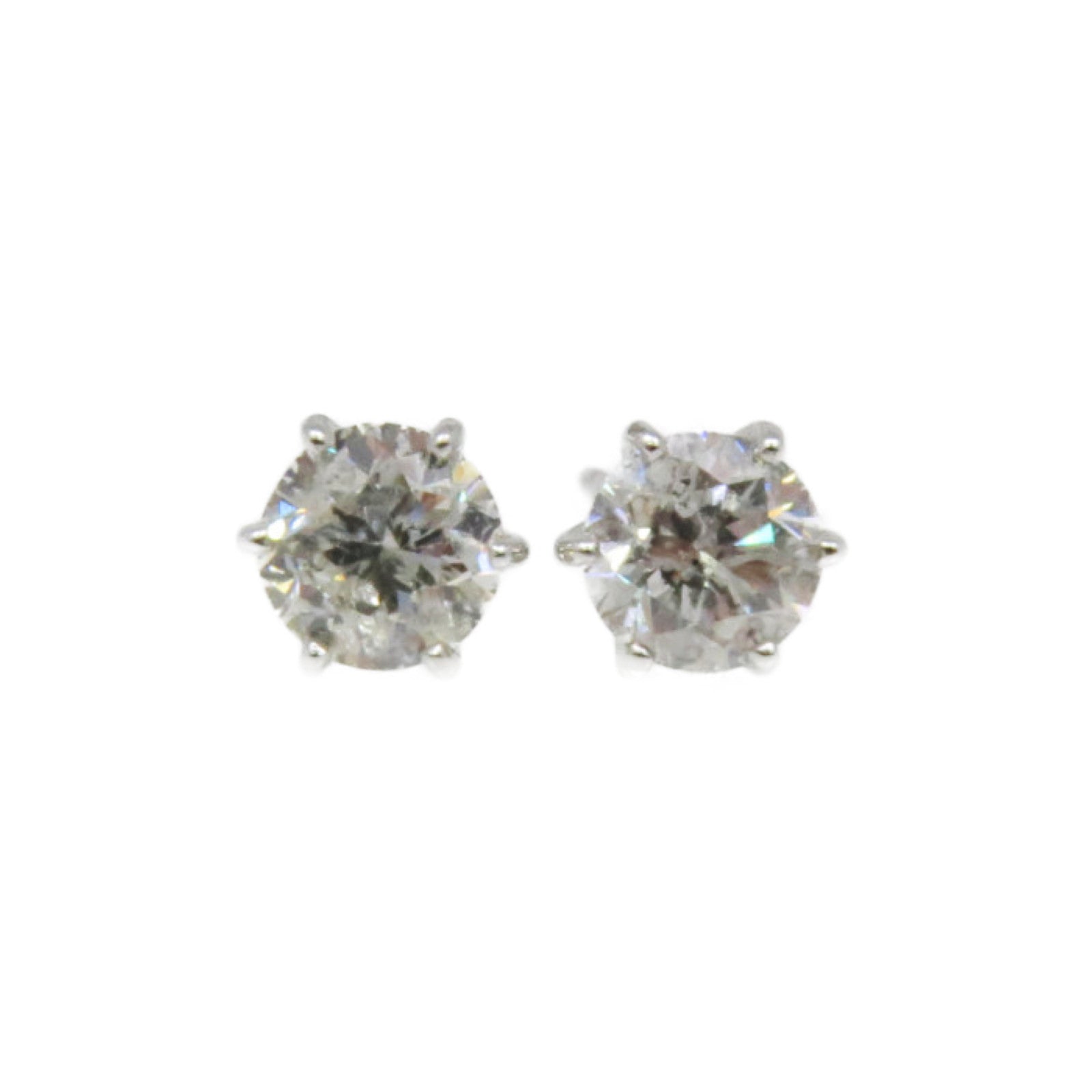 JEWELRY 18K白金/1.0ct钻石Diamond Earrings耳环