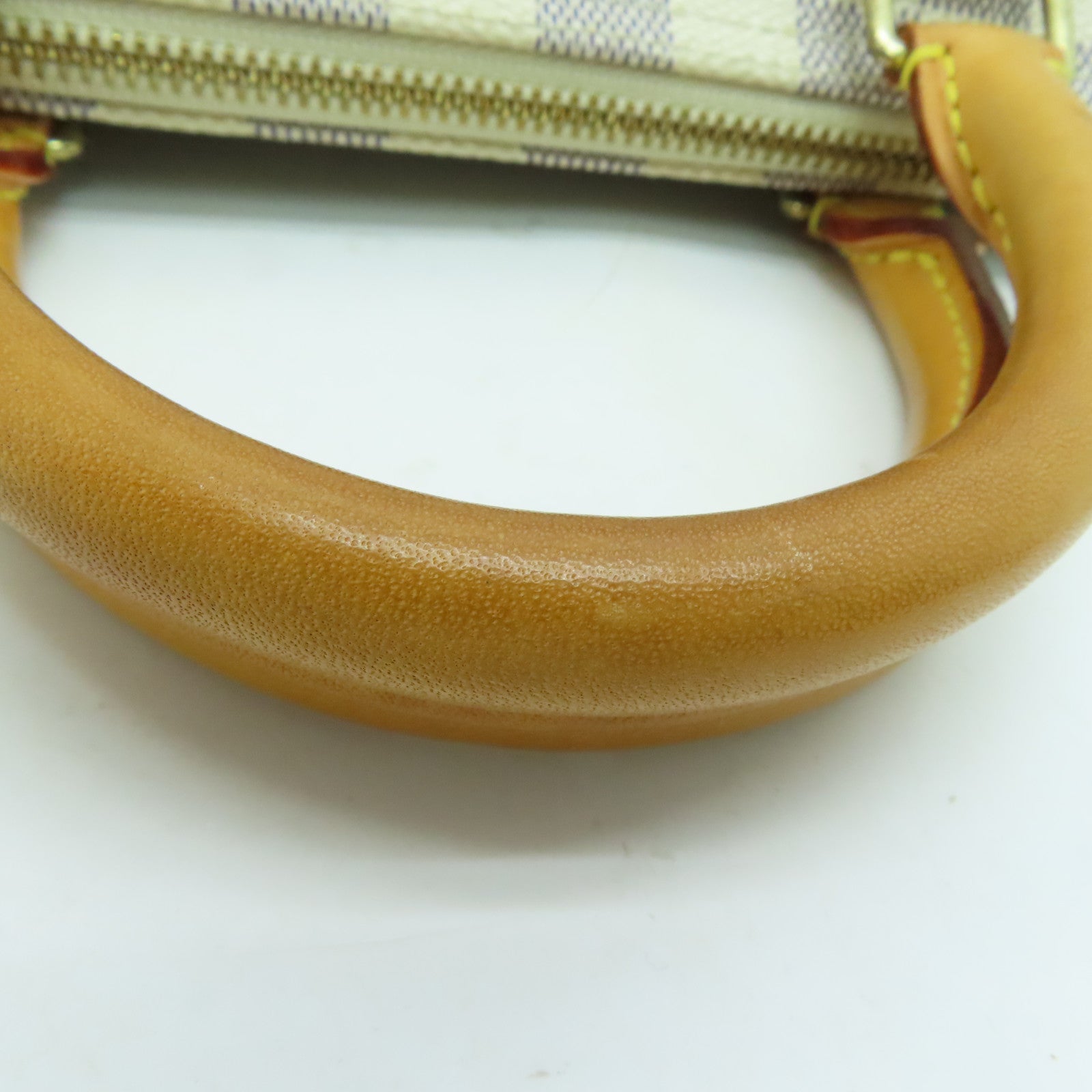 LOUIS VUITTON [Sharp Discount] Damier Azur Speedy 30 Gold Buckle Hand Bag Beige