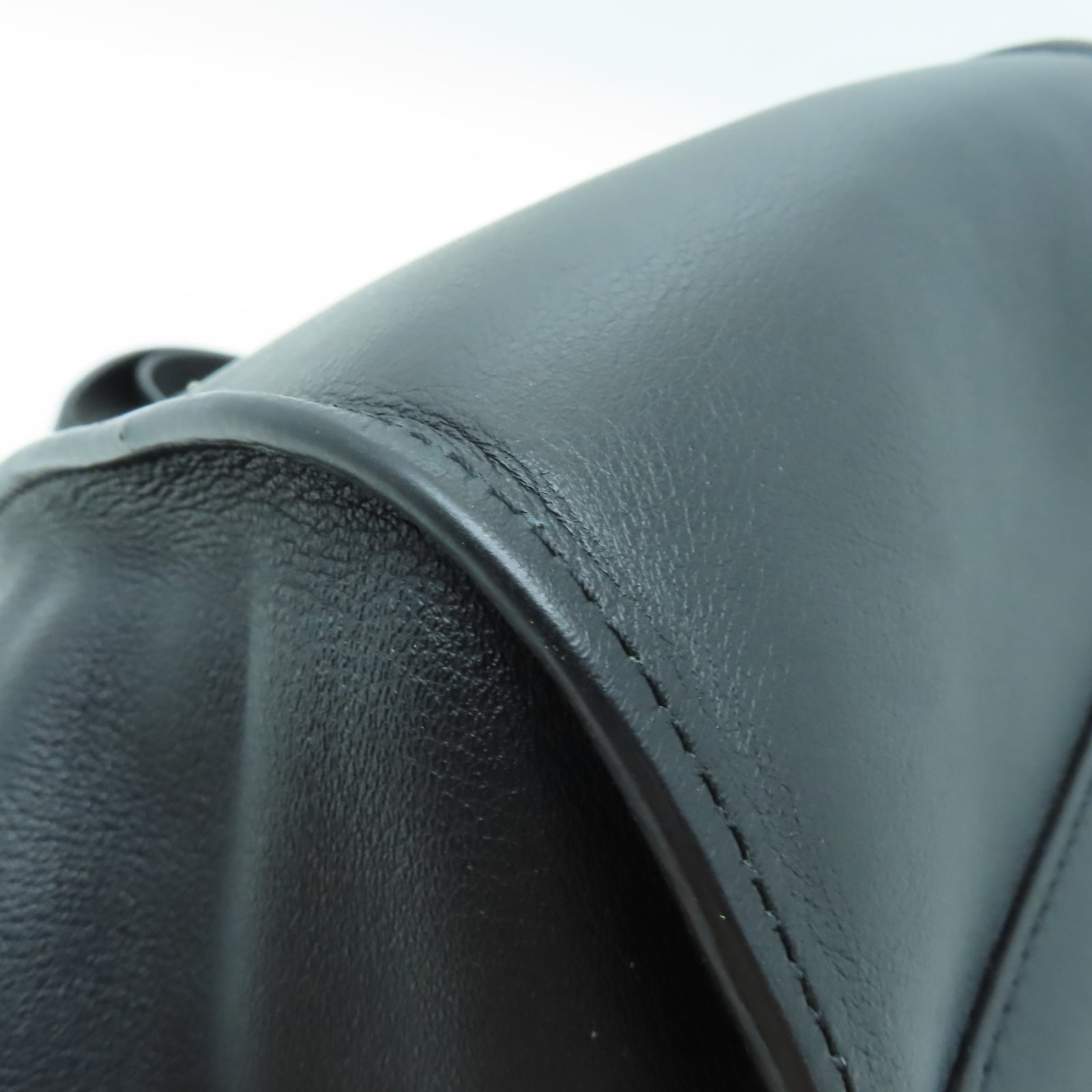 LOEWE 牛皮皮革Hammock Small銀扣肩背袋黑色