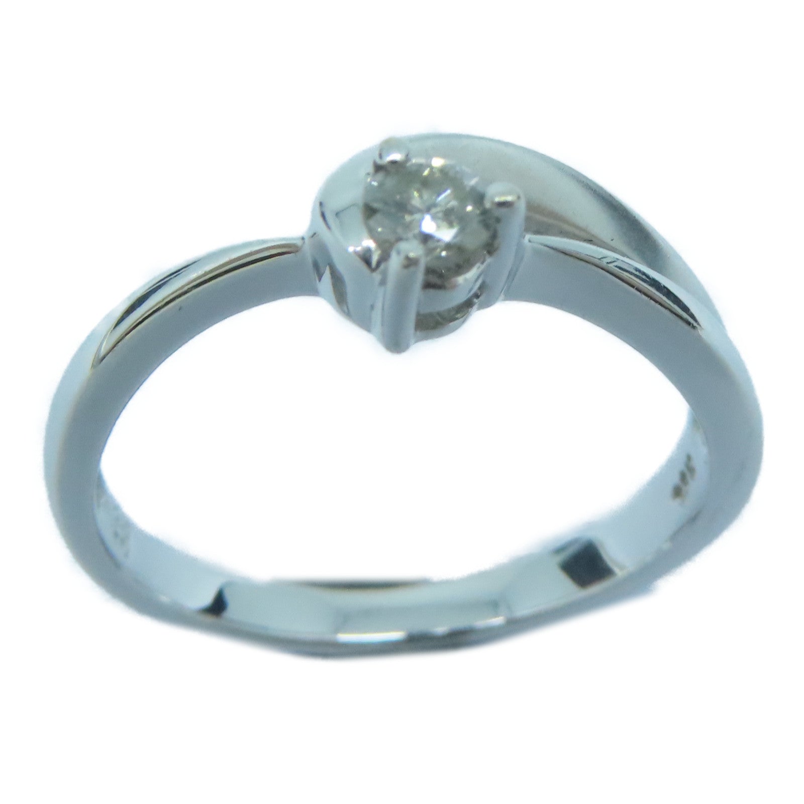 JEWELRY 【激減優惠】18K白金Diamond Ring鑽石戒指US#6
