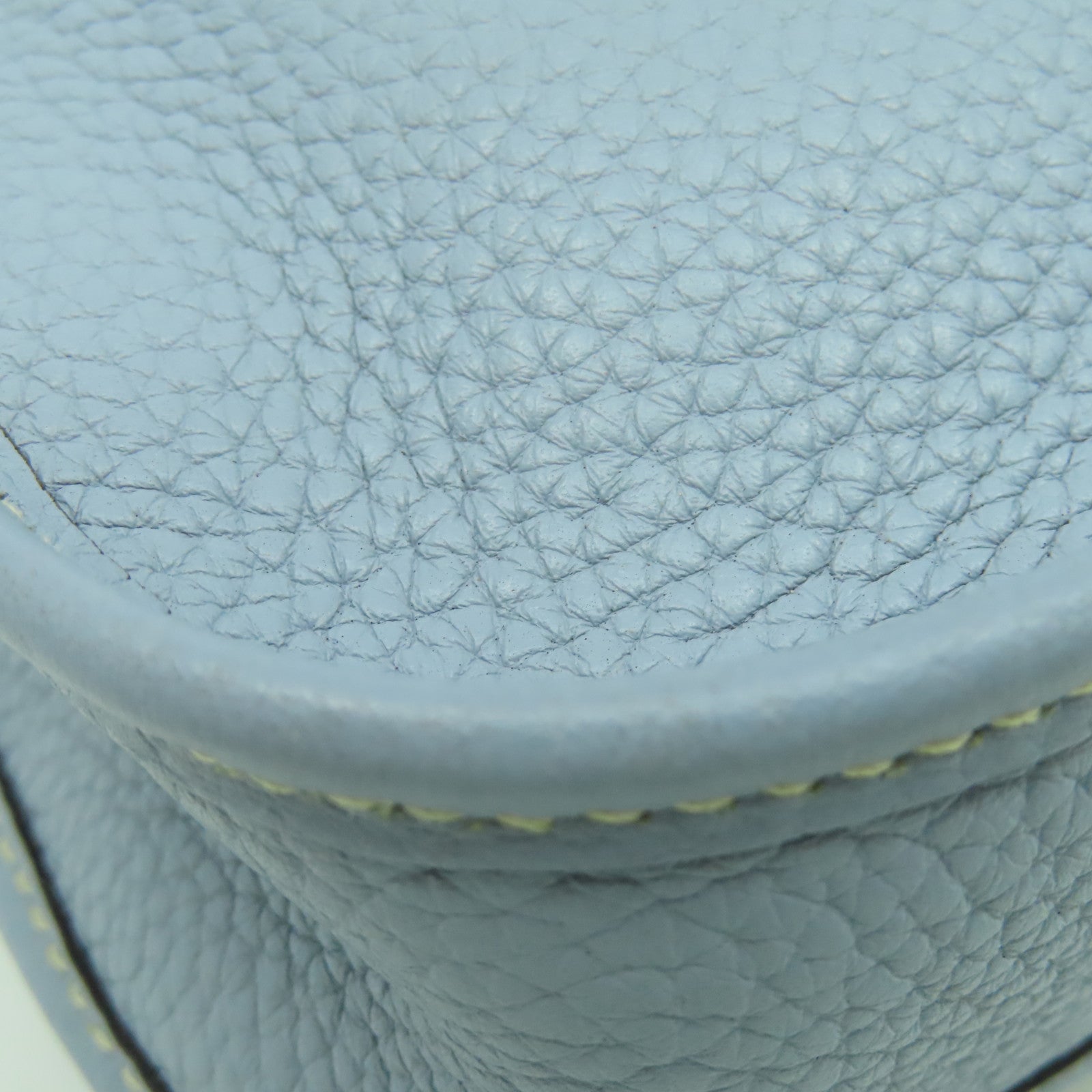 HERMES Clemence皮革Evelyn TPM銀扣肩背袋藍色