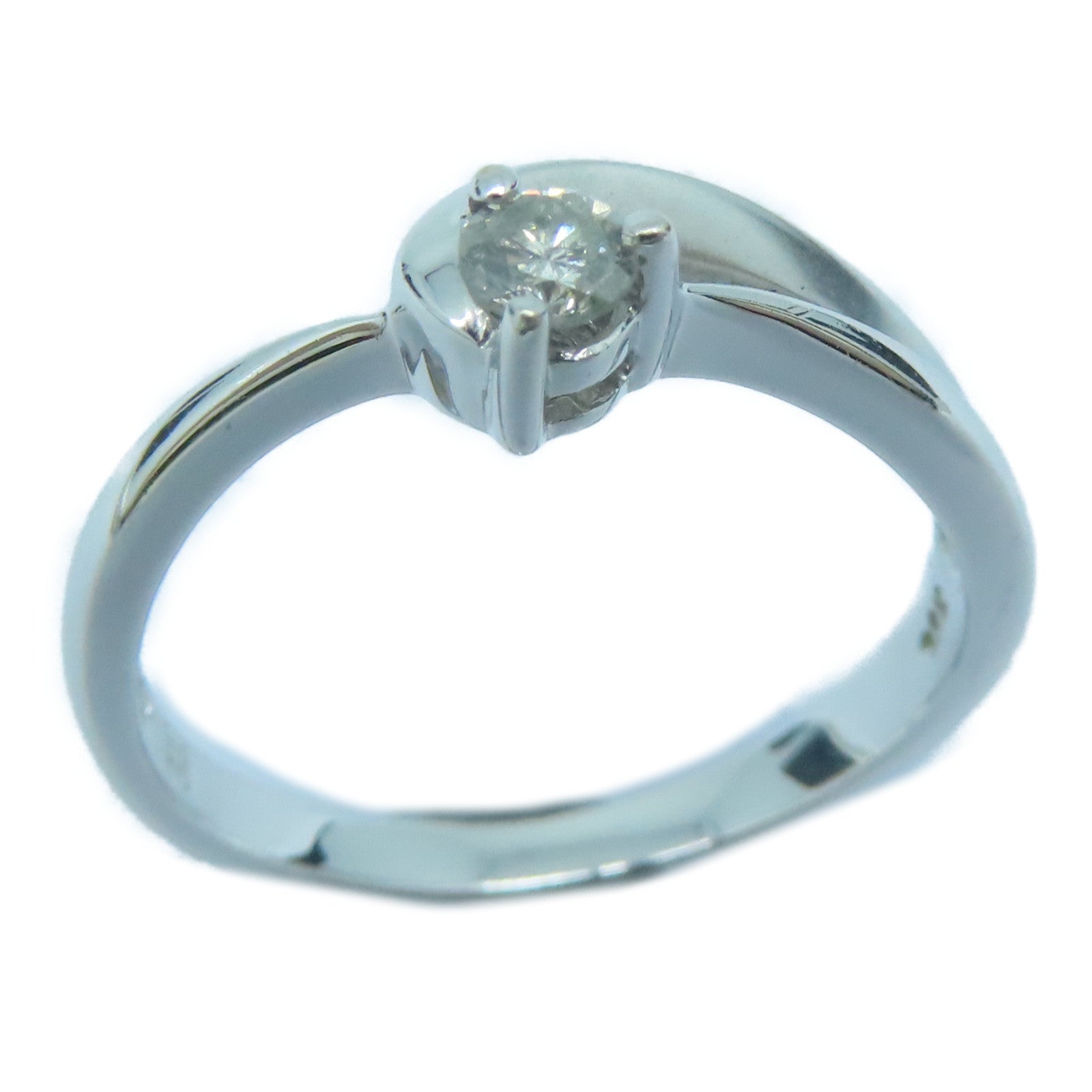 JEWELRY 【激減優惠】18K白金Diamond Ring鑽石戒指US#6