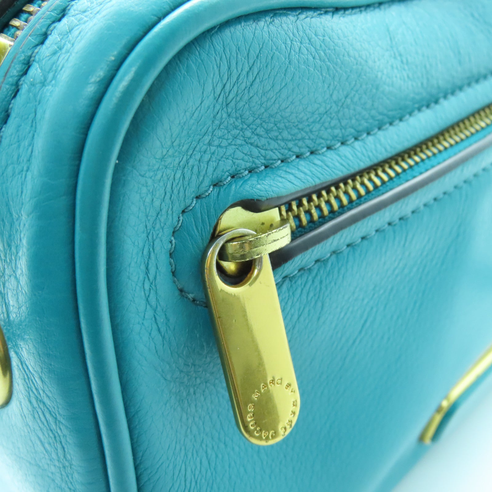 MARC BY MARC JACOBS 牛皮皮革Shoulder Bag金扣肩背袋绿色