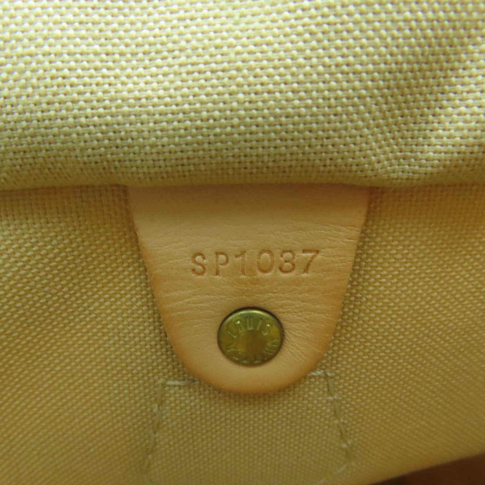 LOUIS VUITTON [Sharp Discount] Damier Azur Speedy 30 Gold Buckle Hand Bag Beige