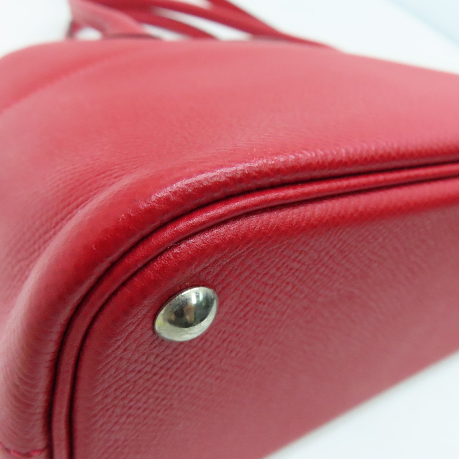 HERMES 【激減優惠】Epsom皮革Bolide 27 Hand Bag銀扣手挽袋紅色