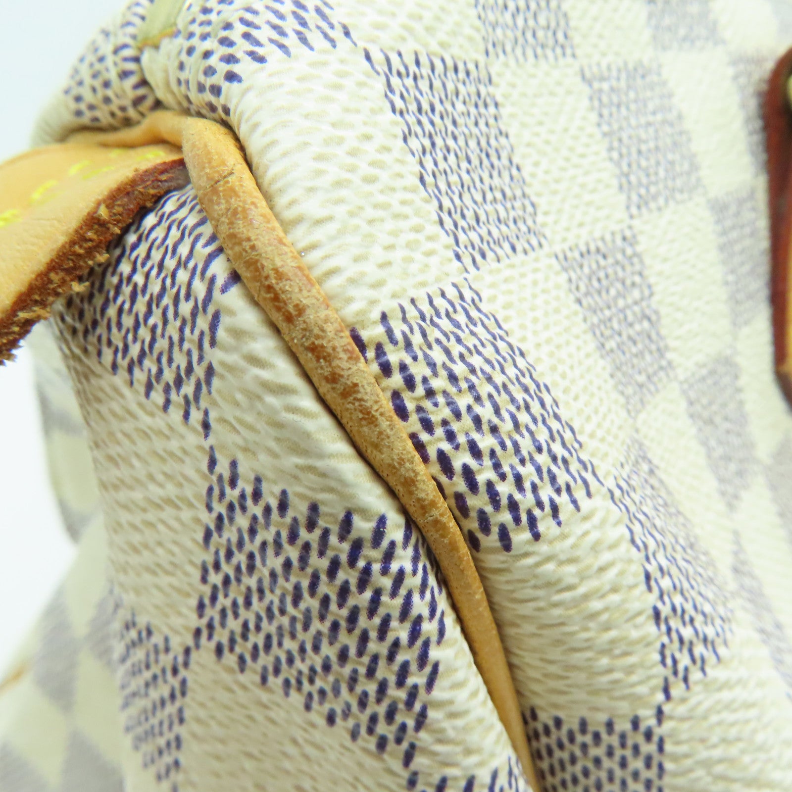 LOUIS VUITTON [Sharp Discount] Damier Azur Speedy 30 Gold Buckle Hand Bag Beige
