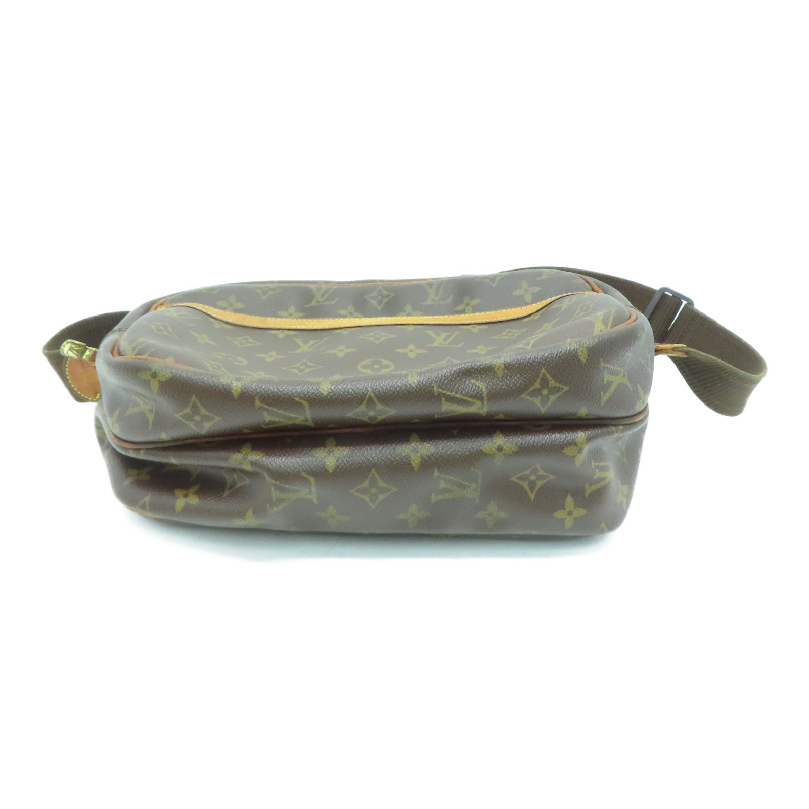 LOUIS VUITTON 【激減優惠】Monogram Reporter金扣肩背袋棕色