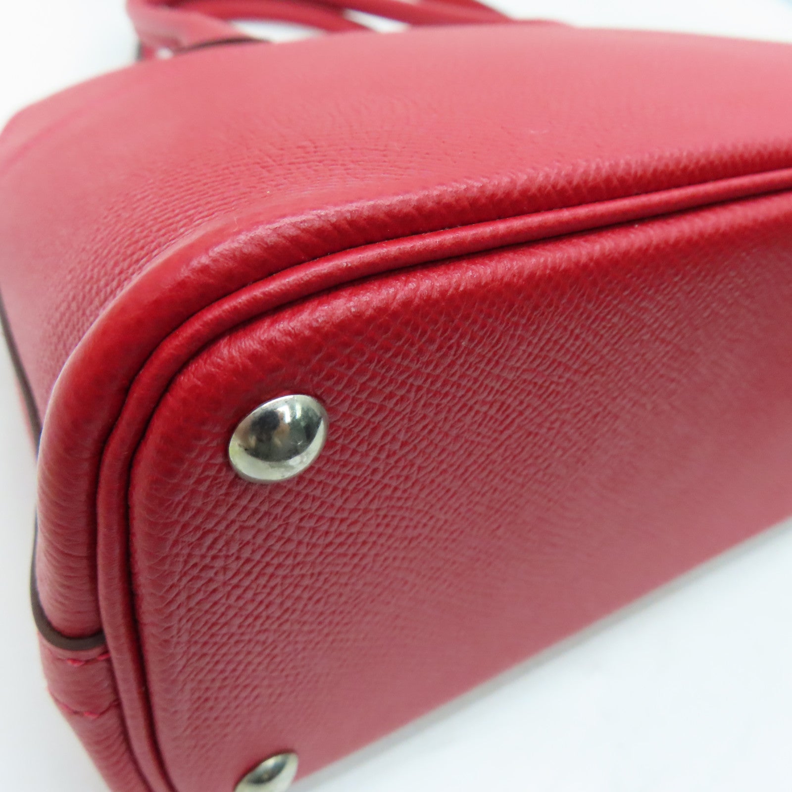 HERMES 【激減優惠】Epsom皮革Bolide 27 Hand Bag銀扣手挽袋紅色