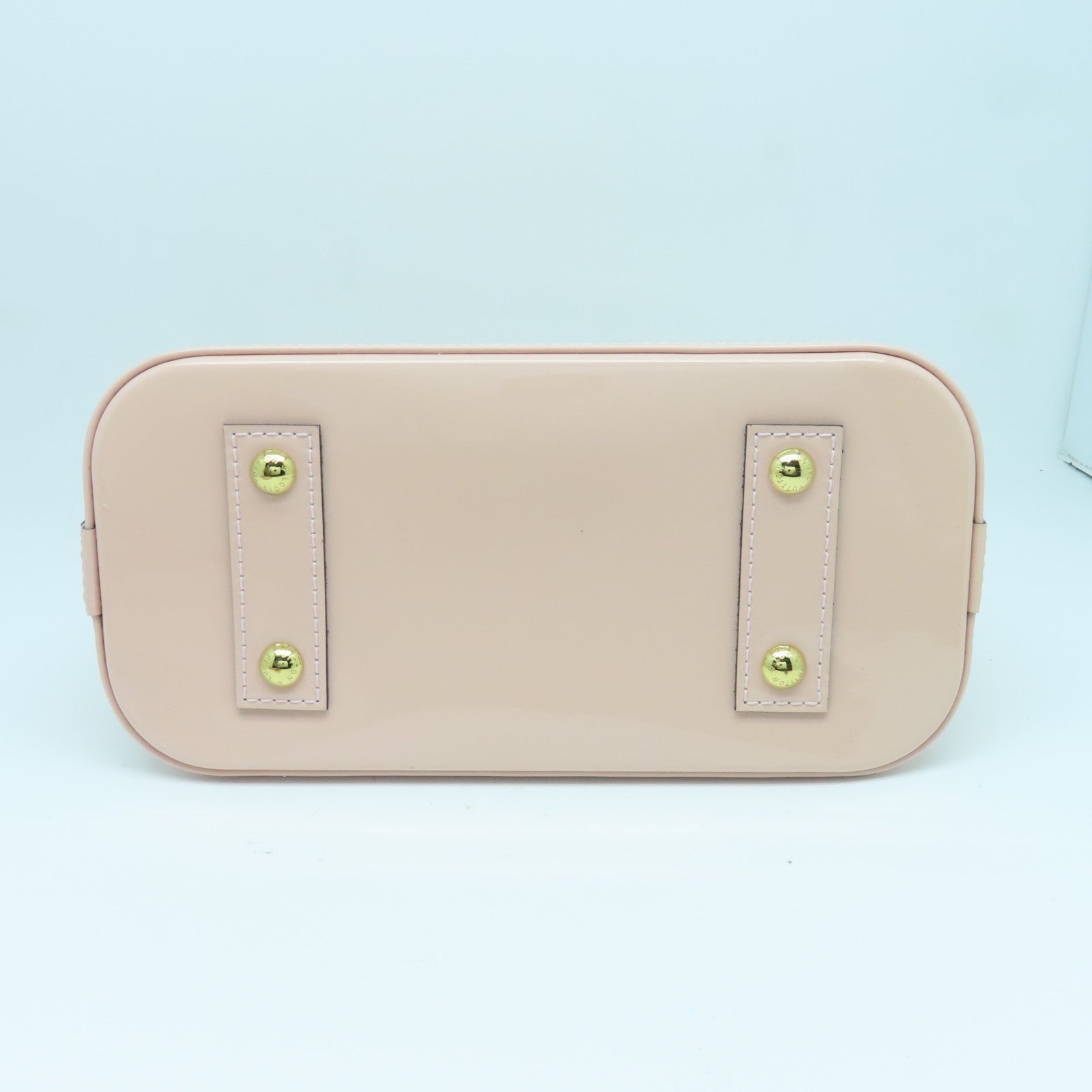 LOUIS VUITTON Monogram Vernis Alma BB金扣手挽肩背两用袋粉红色
