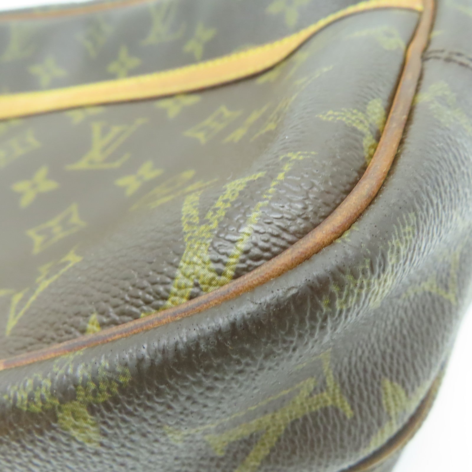 LOUIS VUITTON 【激減優惠】Monogram Reporter金扣肩背袋棕色