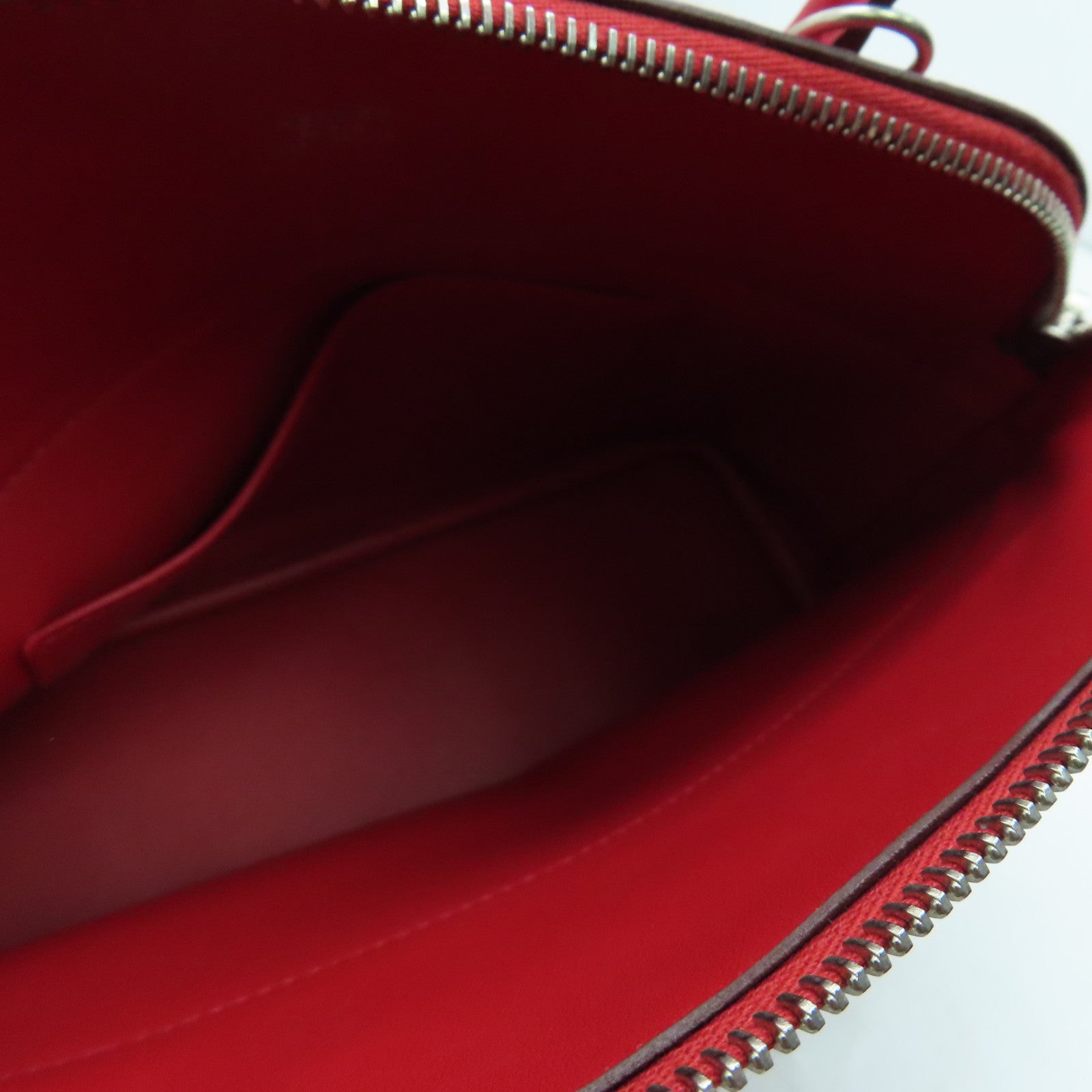 HERMES 【激減優惠】Epsom皮革Bolide 27 Hand Bag銀扣手挽袋紅色