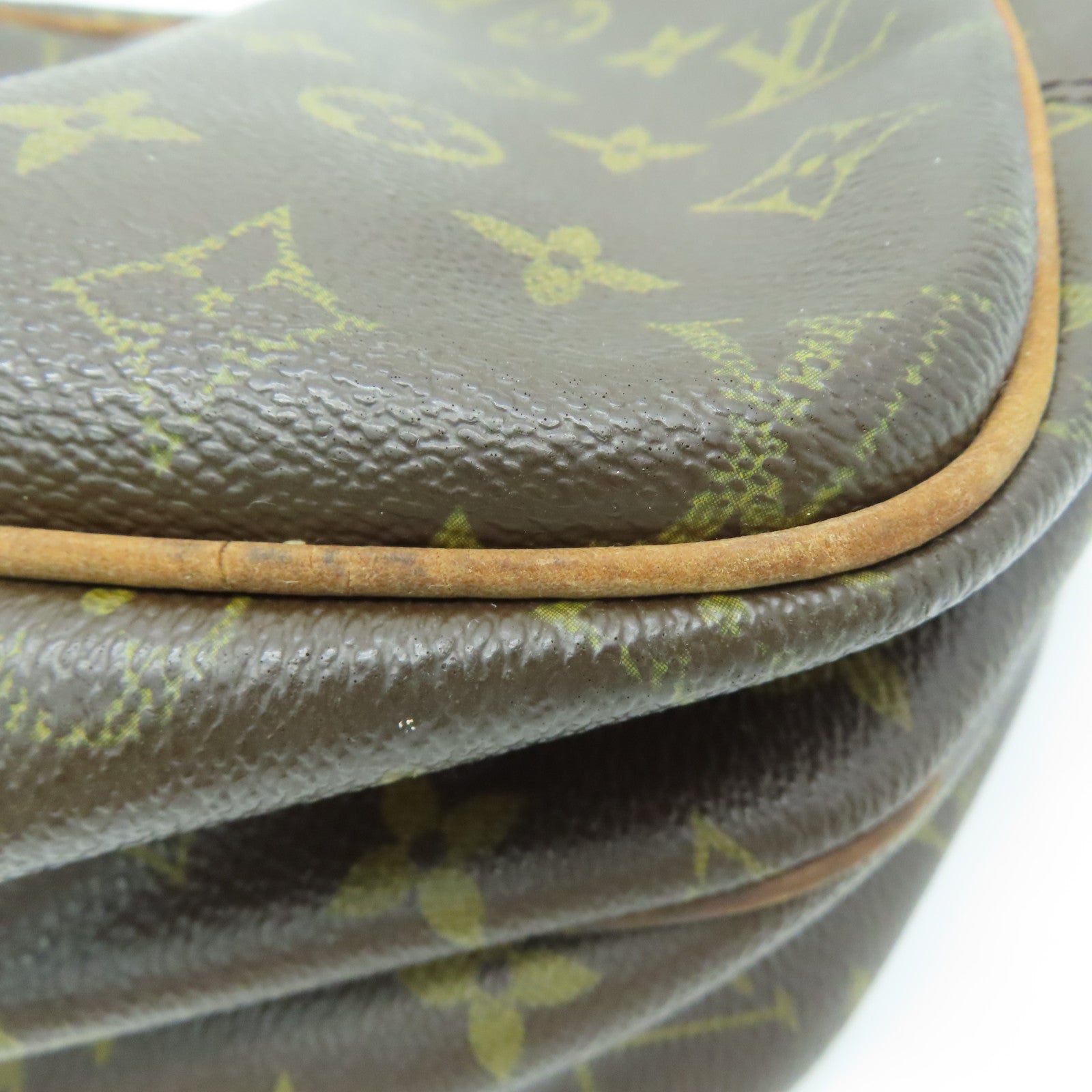 LOUIS VUITTON 【激減優惠】Monogram Reporter金扣肩背袋棕色