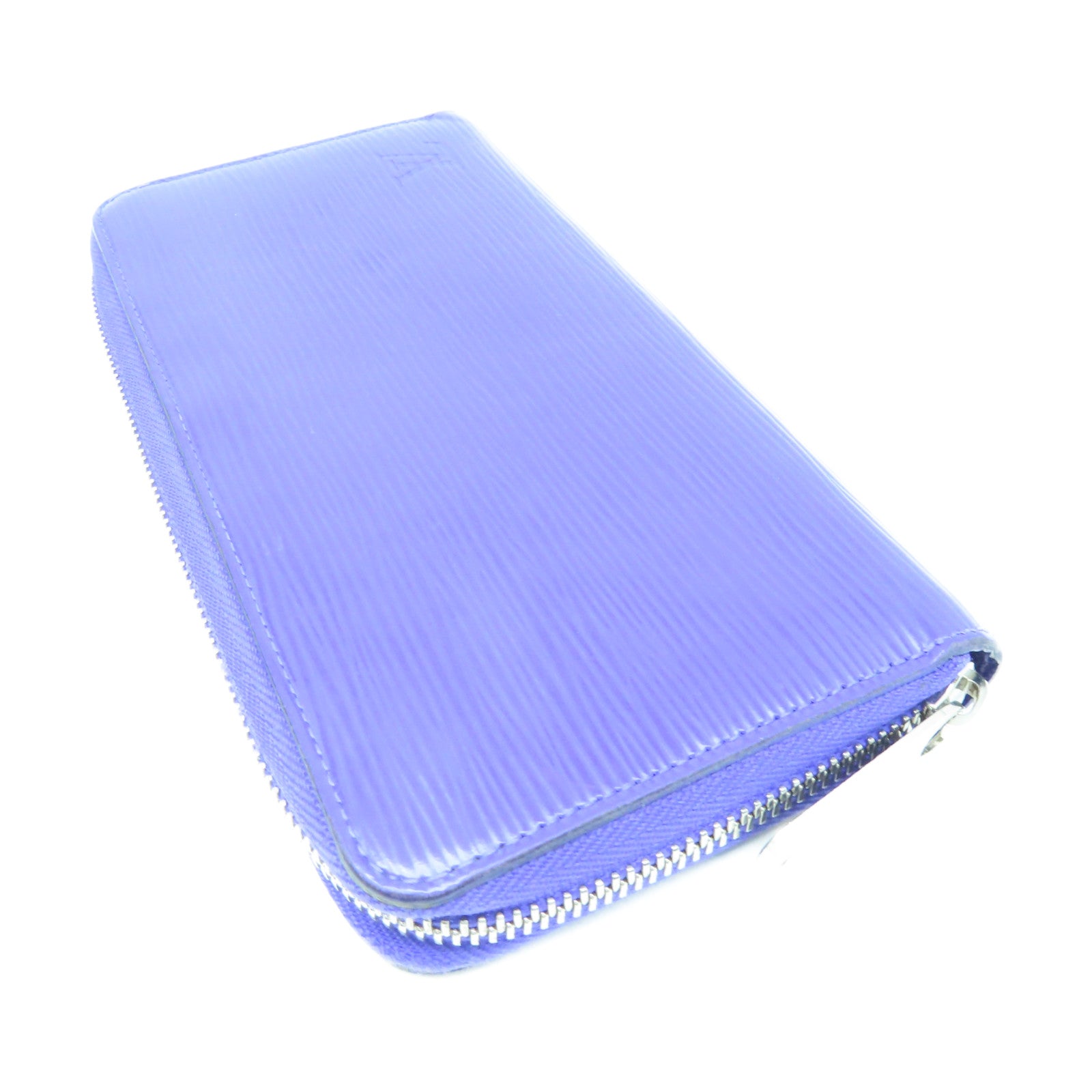 LOUIS VUITTON Epi Zipper Wallet银扣长钱包紫色