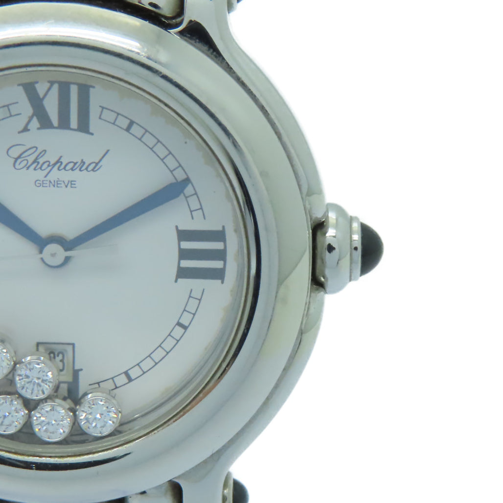 Chopard Happy Diamonds不鏽鋼手錶石英機芯白色