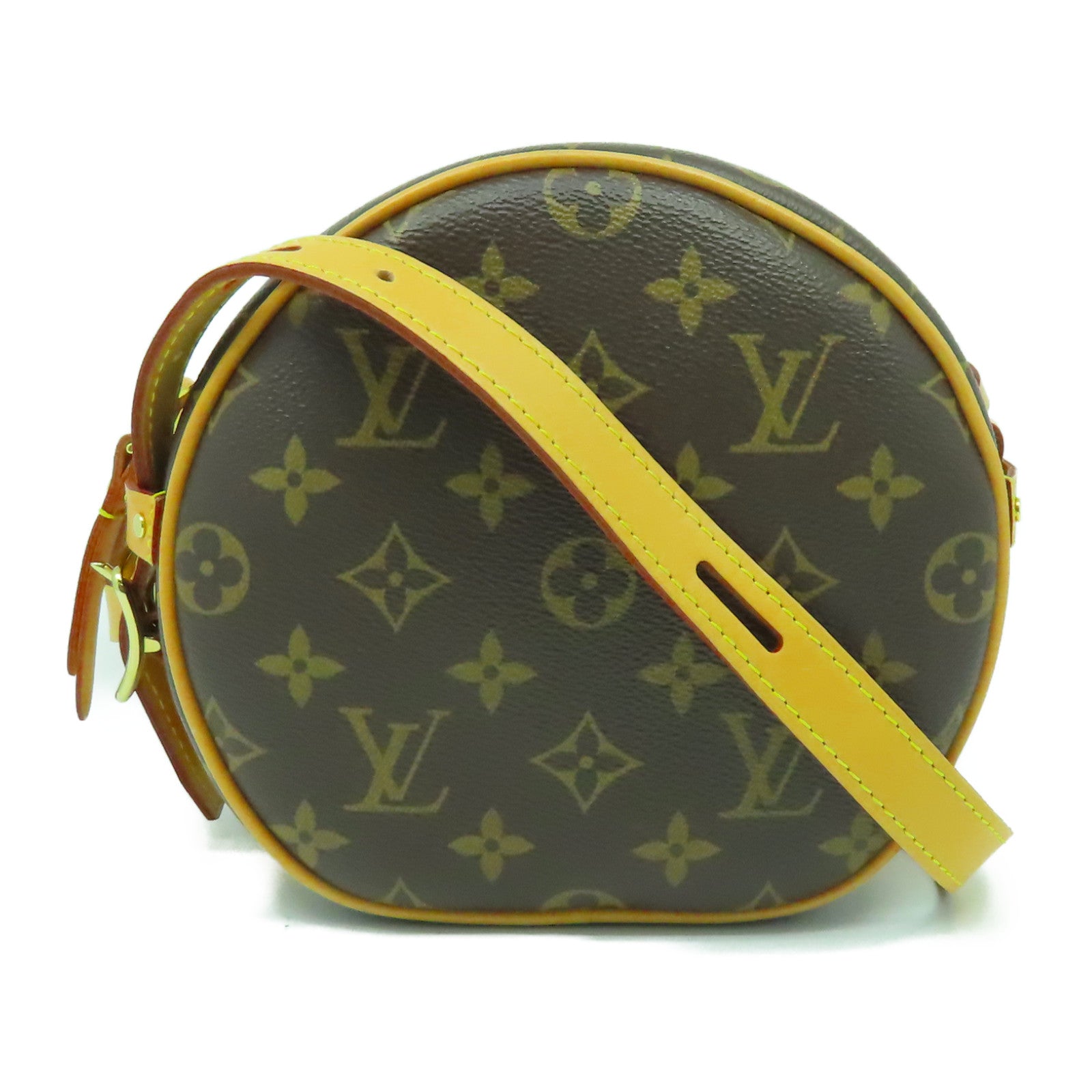 LOUIS VUITTON Monogram Boite Chapeau Souple PM金扣肩背袋啡色
