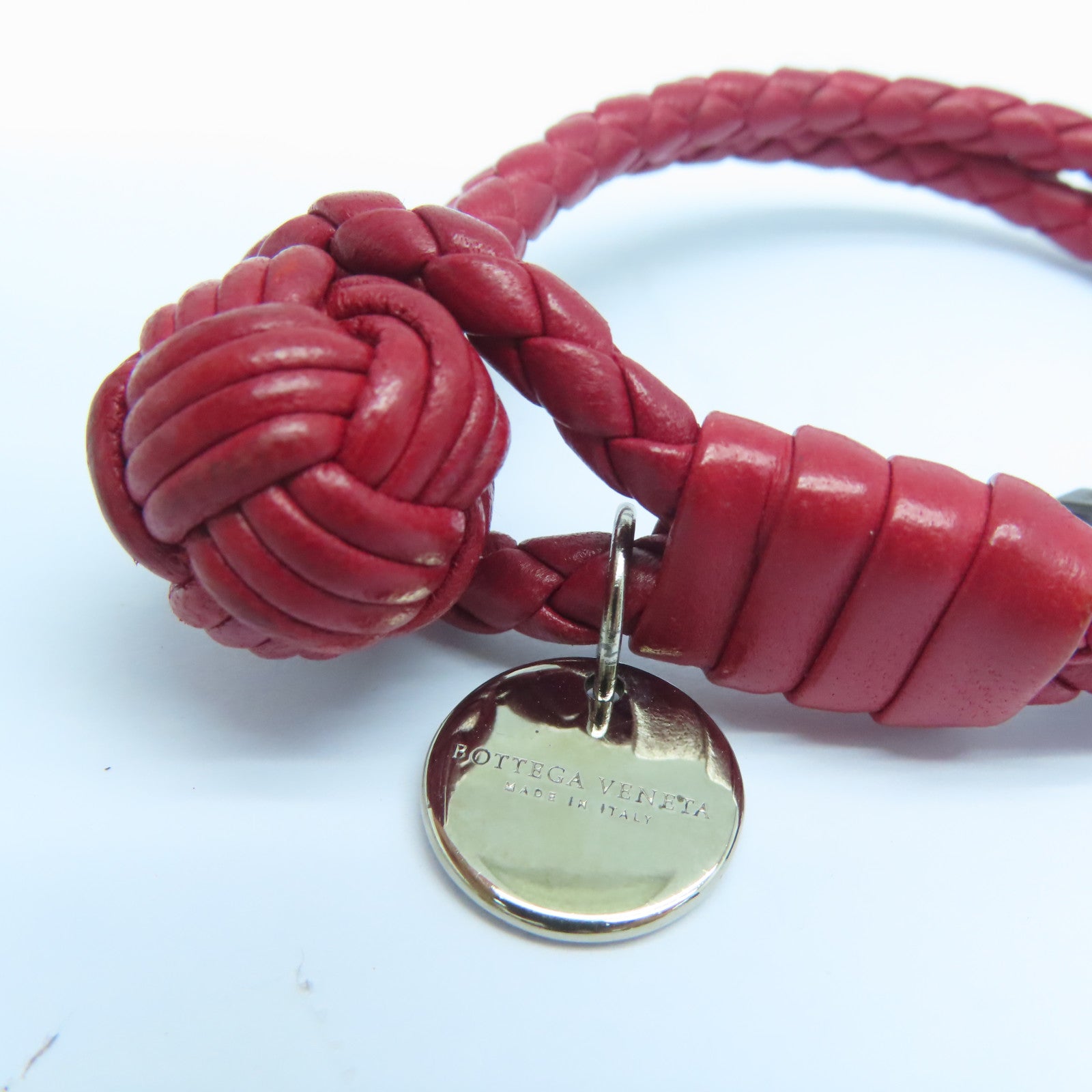 BOTTEGA VENETA 牛皮皮革Bracelet手链红色