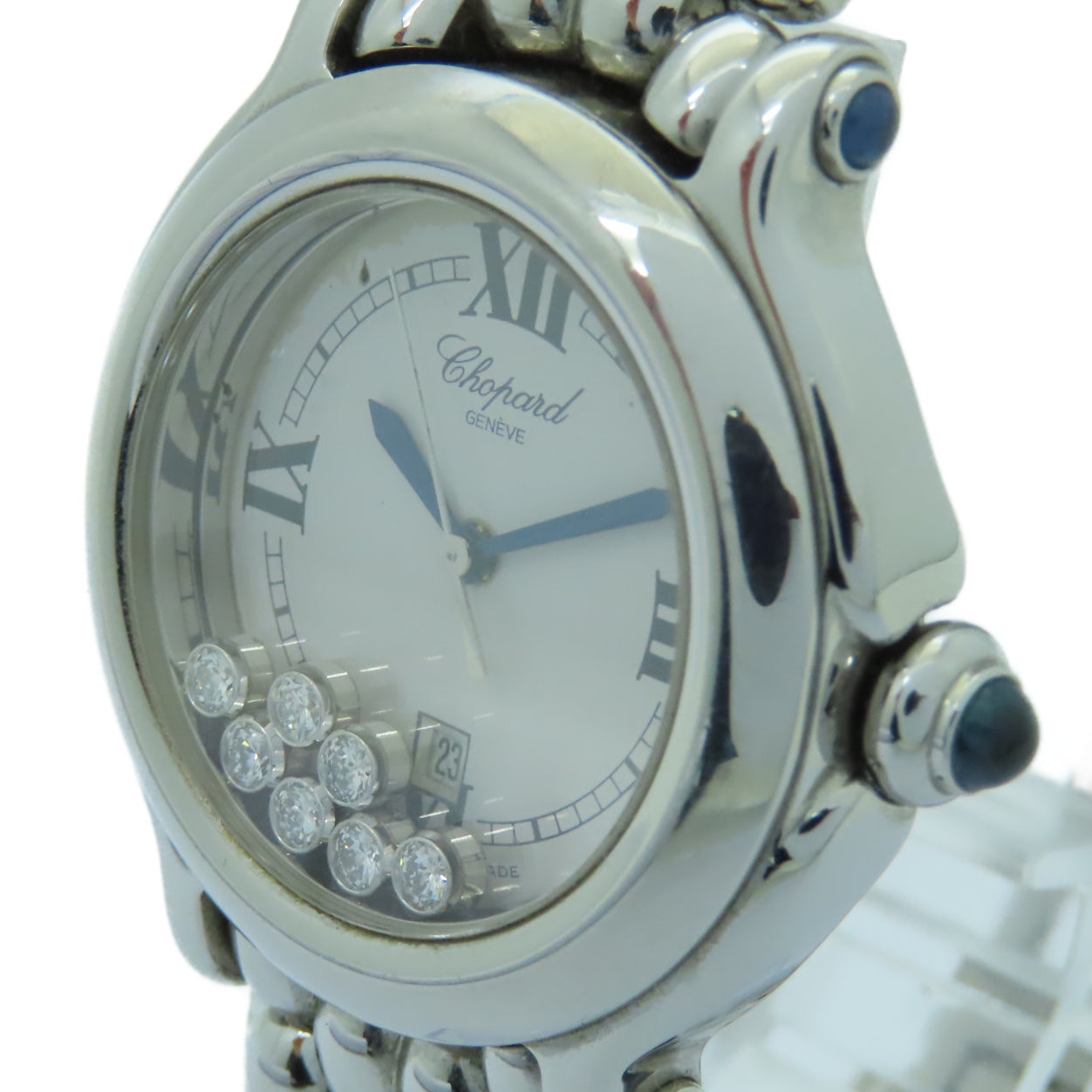 Chopard Happy Diamonds不鏽鋼手錶石英機芯白色