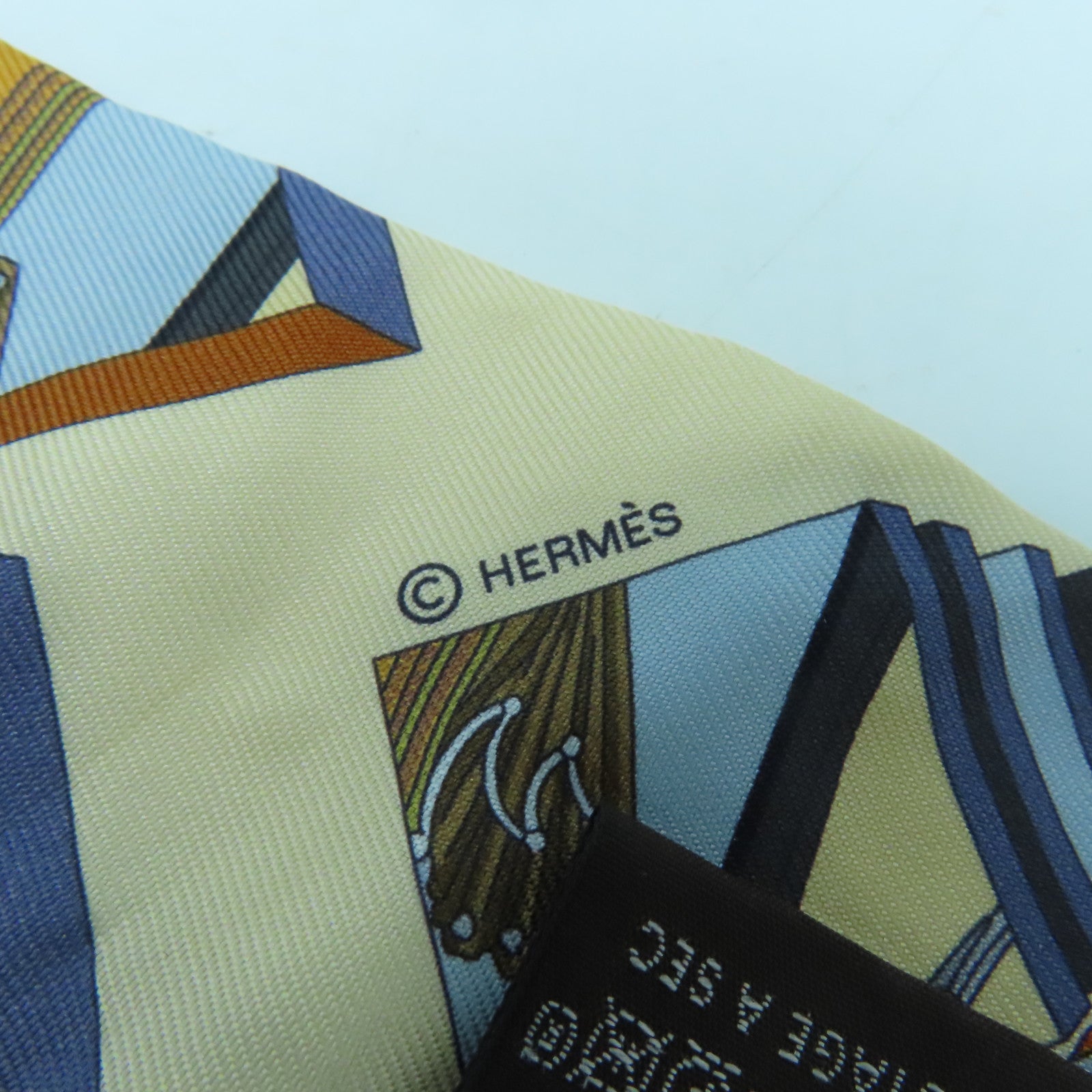 HERMES 絲質Twilly絲巾彩色