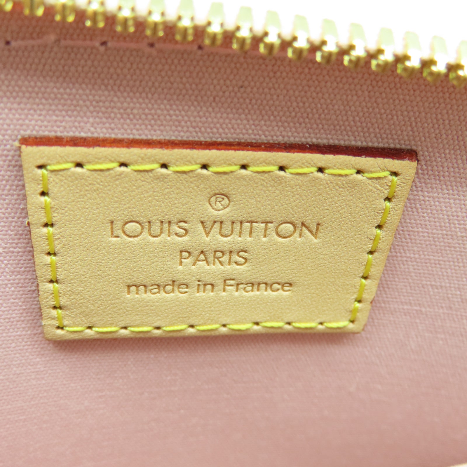 LOUIS VUITTON Monogram Vernis Alma BB金扣手挽肩背两用袋粉红色