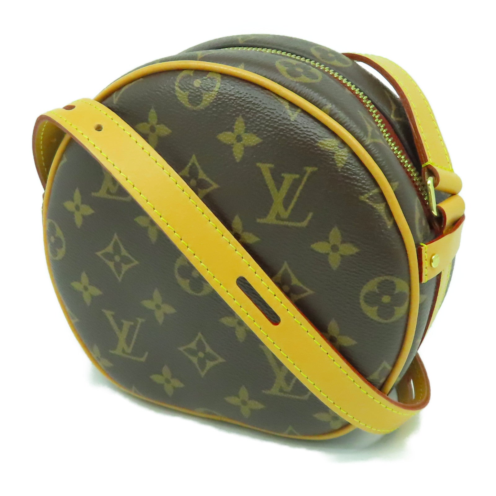 LOUIS VUITTON Monogram Boite Chapeau Souple PM金扣肩背袋啡色