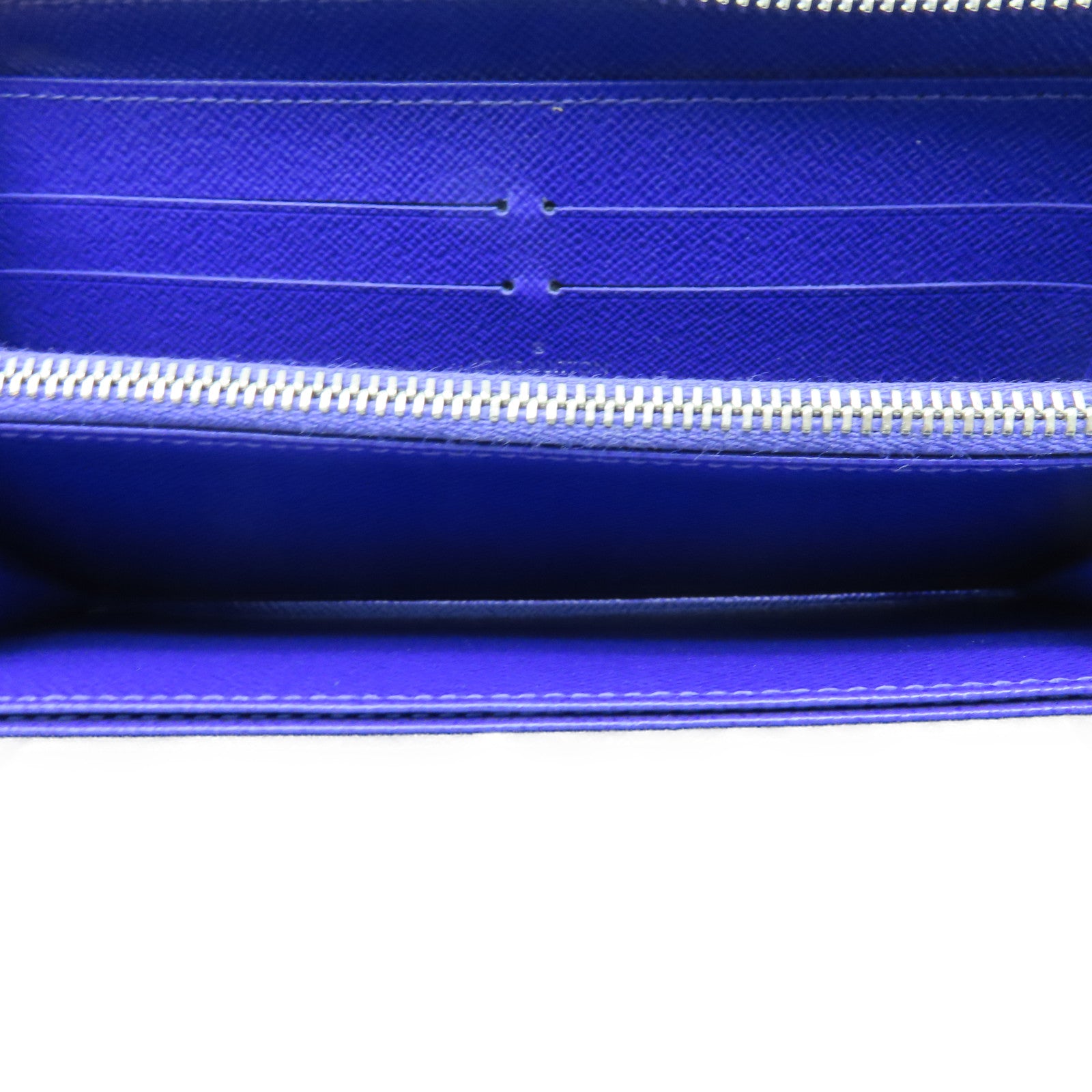 LOUIS VUITTON Epi Zipper Wallet银扣长钱包紫色