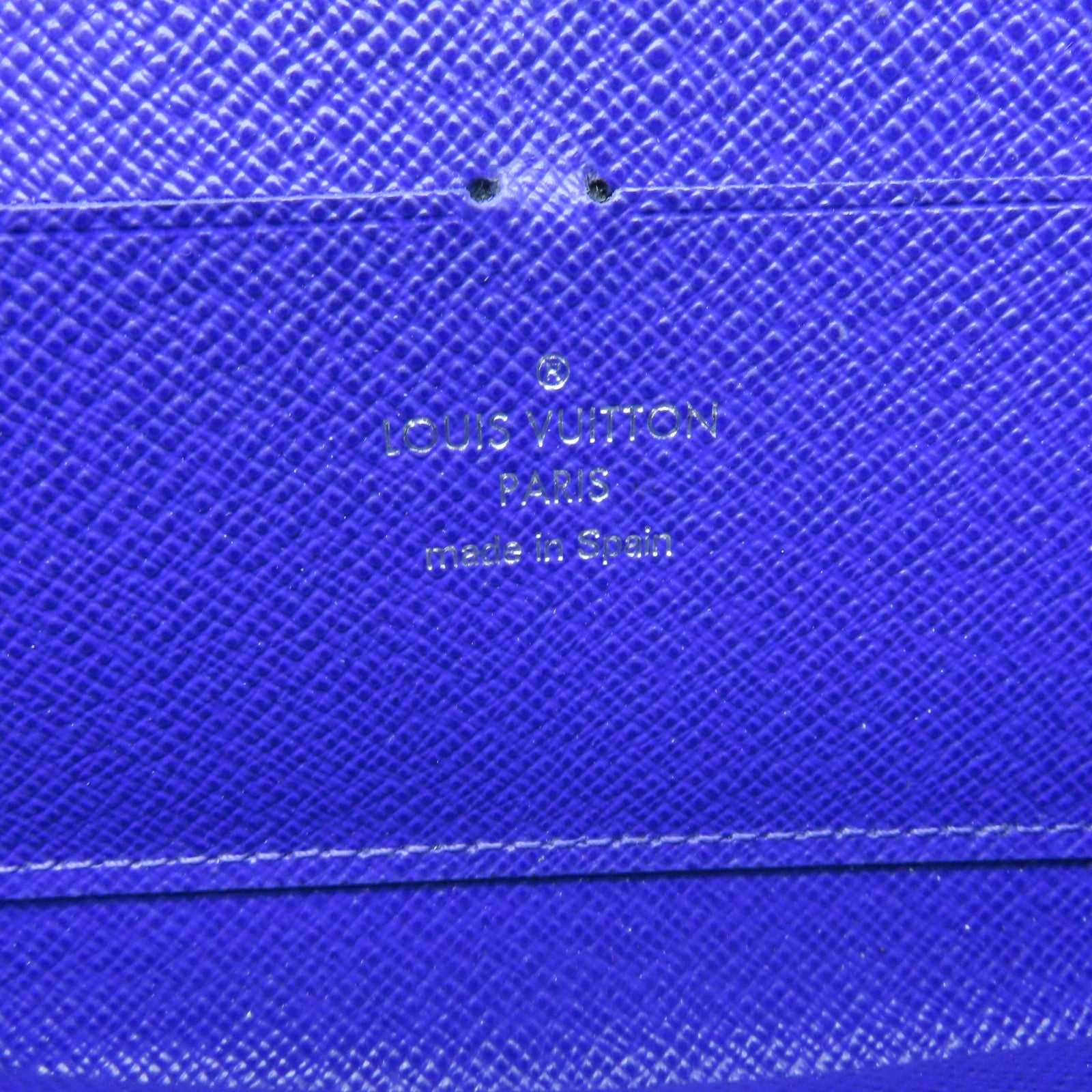 LOUIS VUITTON Epi Zipper Wallet银扣长钱包紫色
