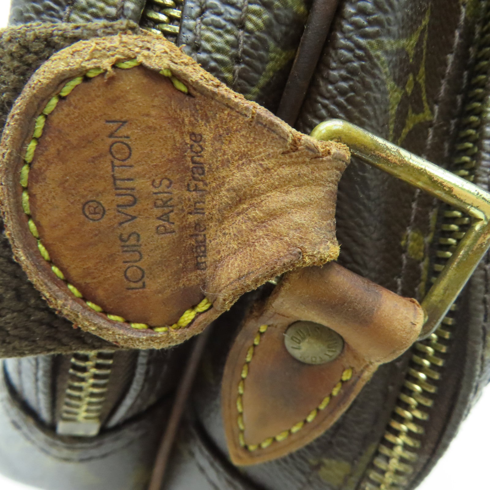 LOUIS VUITTON 【激減優惠】Monogram Reporter金扣肩背袋棕色