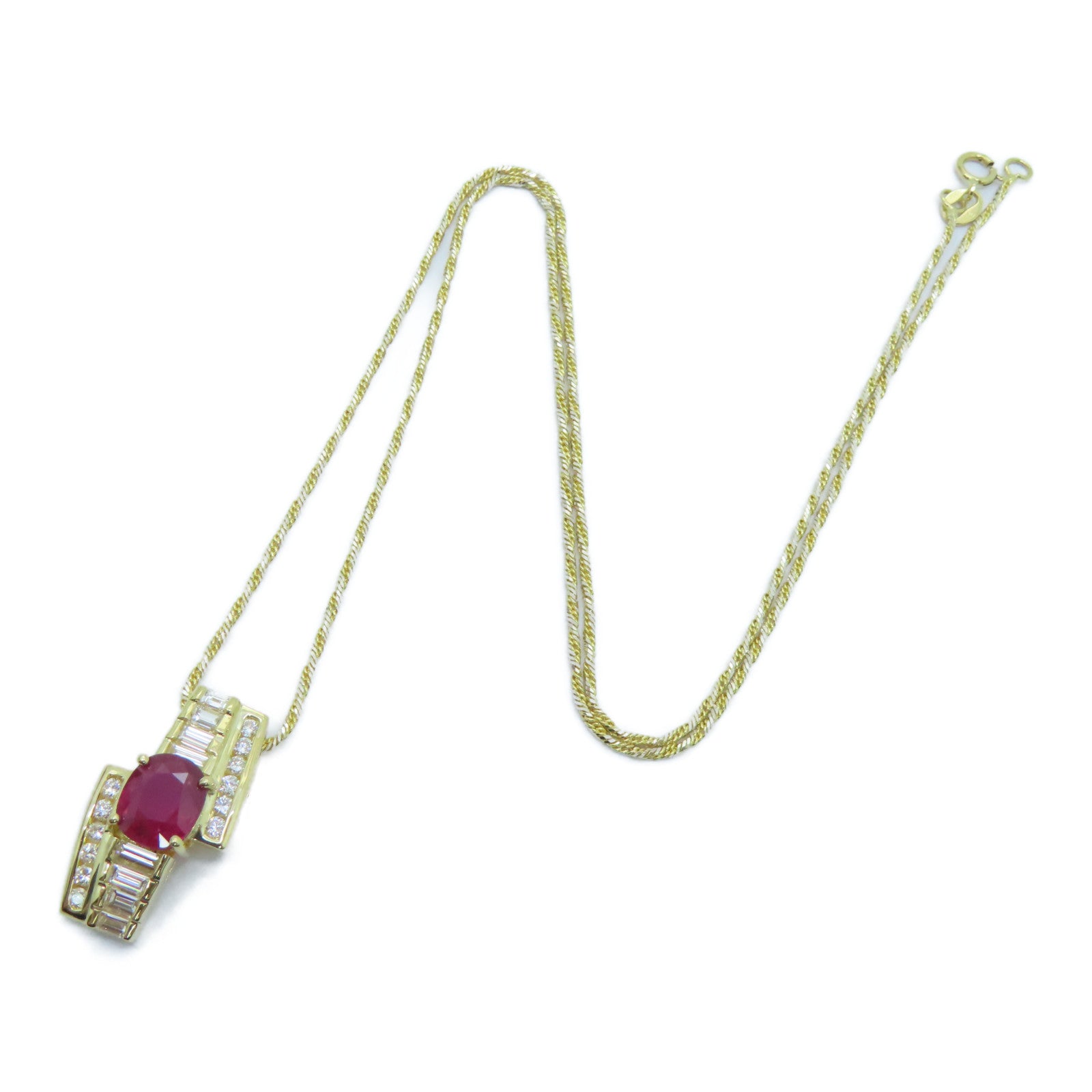 JEWELRY [Sharp Discount] 18K Gold Ruby Necklace Ruby Necklace