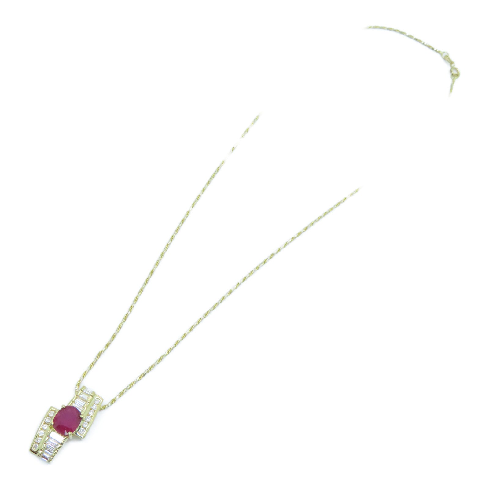 JEWELRY [Sharp Discount] 18K Gold Ruby Necklace Ruby Necklace