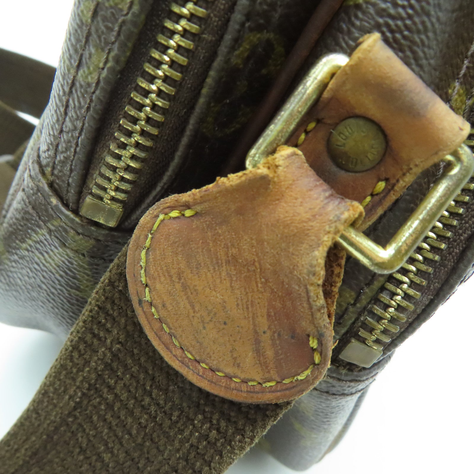 LOUIS VUITTON 【激減優惠】Monogram Reporter金扣肩背袋棕色
