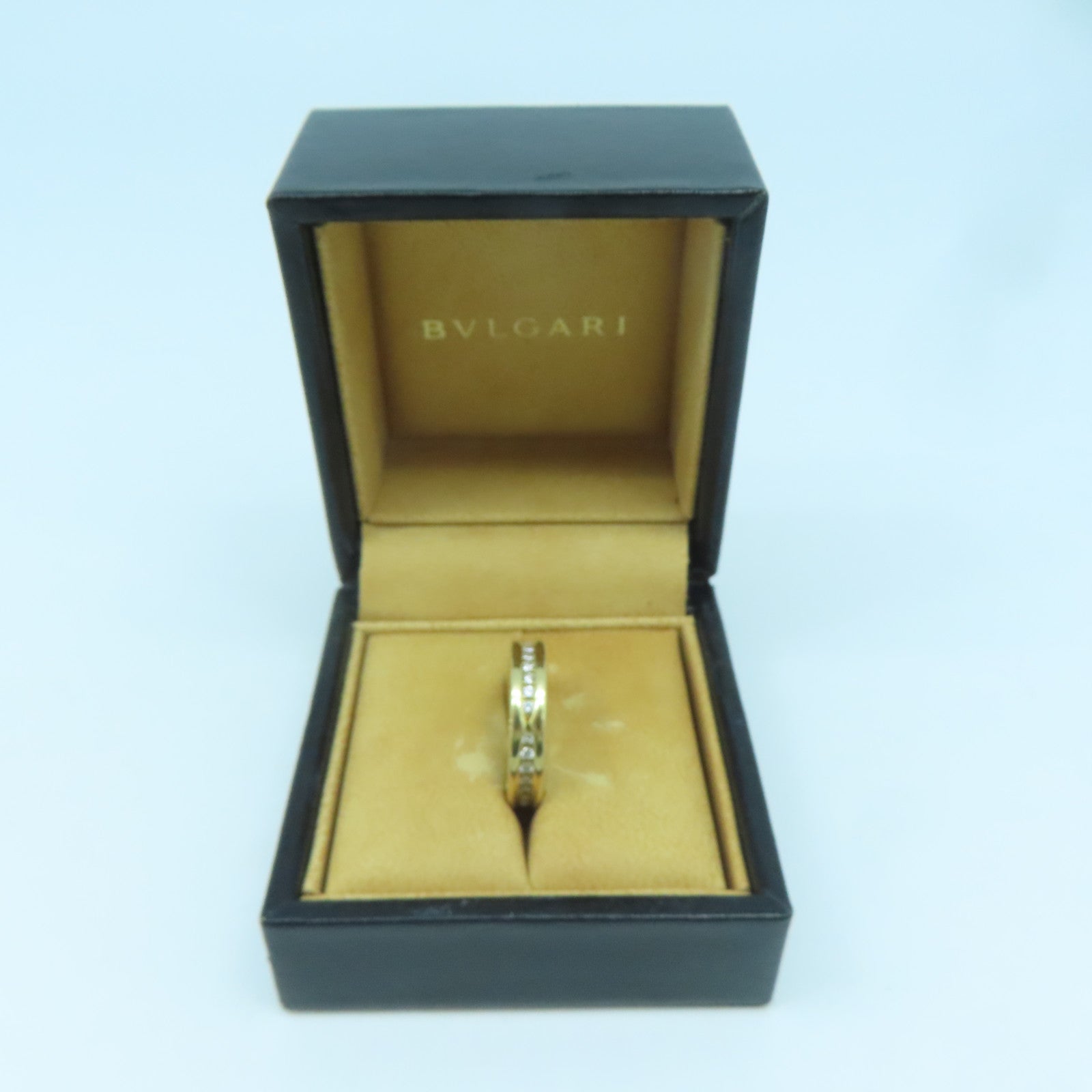 BVLGARI 18K黃金B-zero1鑽石戒指#52/US#6
