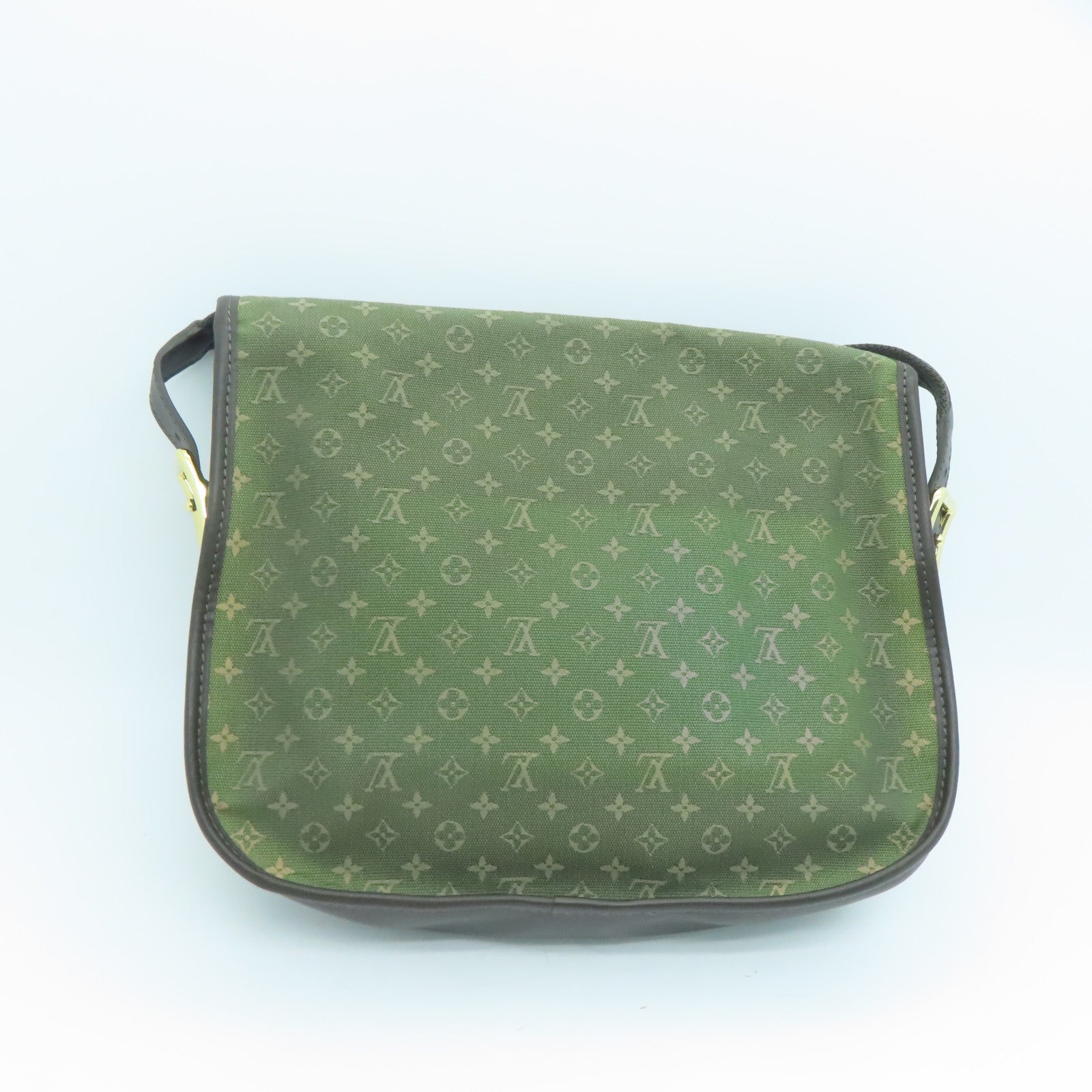 LOUIS VUITTON Monogram Mini Belangere金扣肩背袋绿色