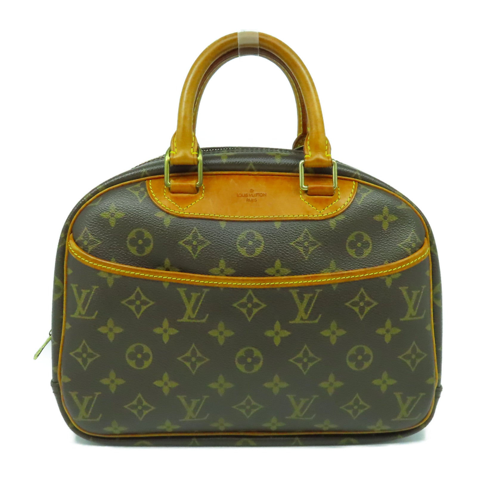 LOUIS VUITTON Monogram Trouville金扣手挽袋啡色