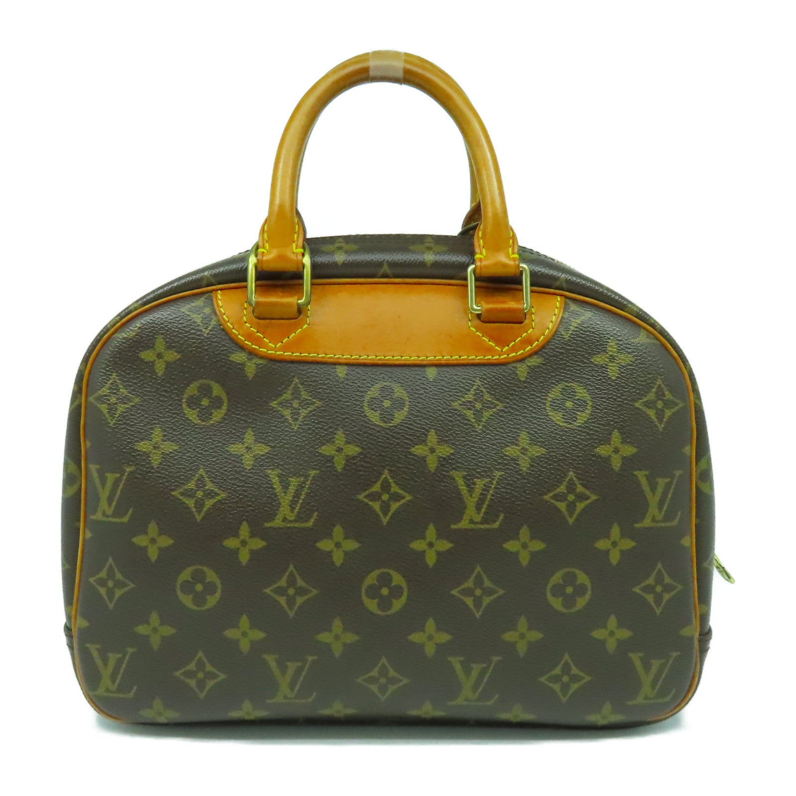 LOUIS VUITTON Monogram Trouville金扣手挽袋啡色