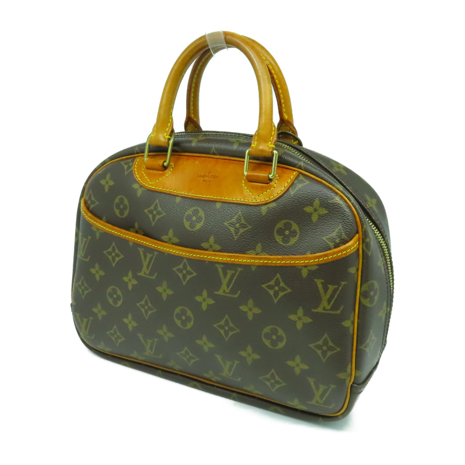 LOUIS VUITTON Monogram Trouville金扣手挽袋啡色