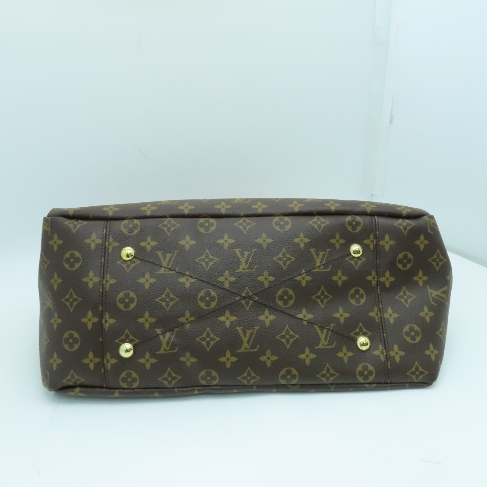 LOUIS VUITTON 【激減優惠】Monogram Artsy  MM肩背袋金扣啡色