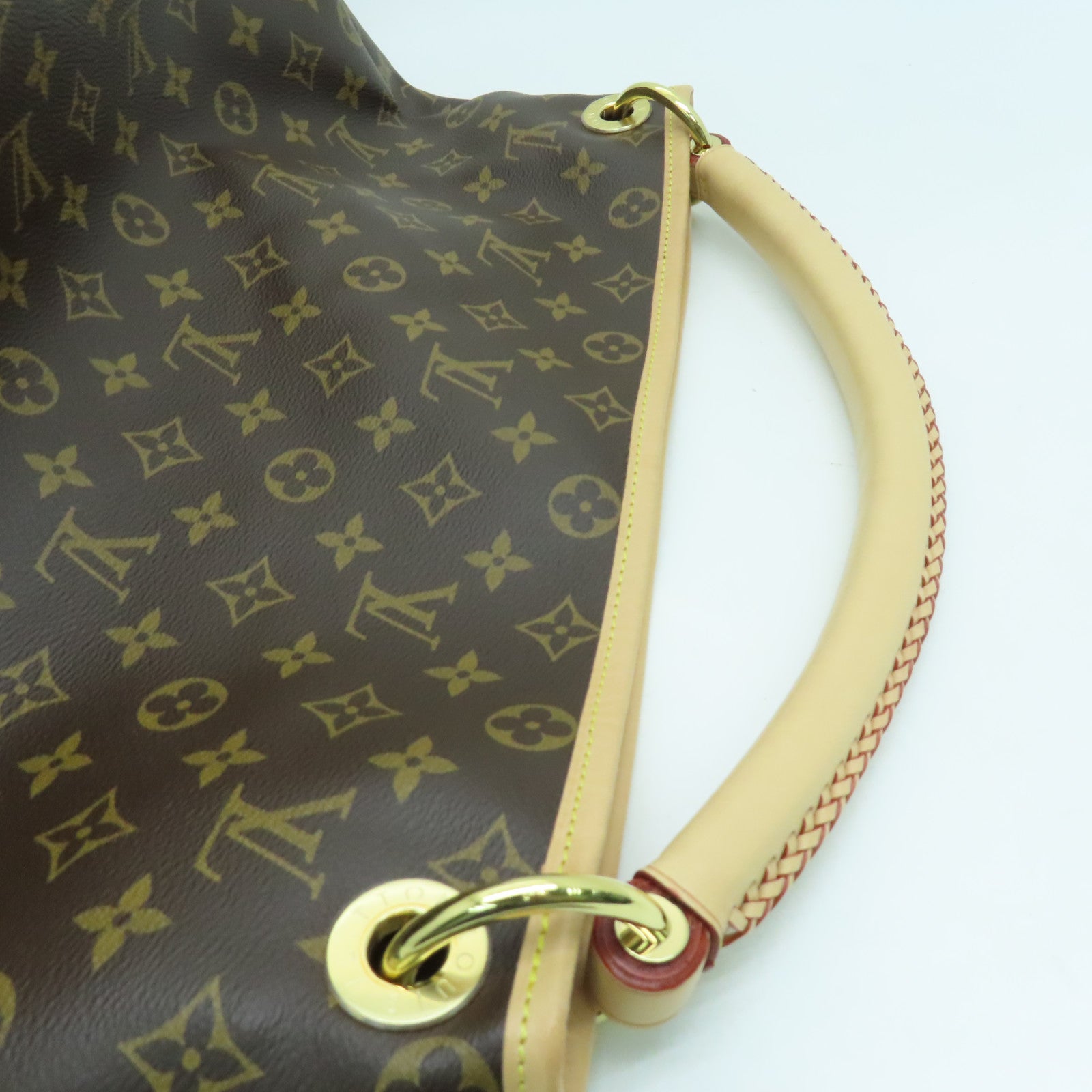 LOUIS VUITTON 【激減優惠】Monogram Artsy  MM肩背袋金扣啡色