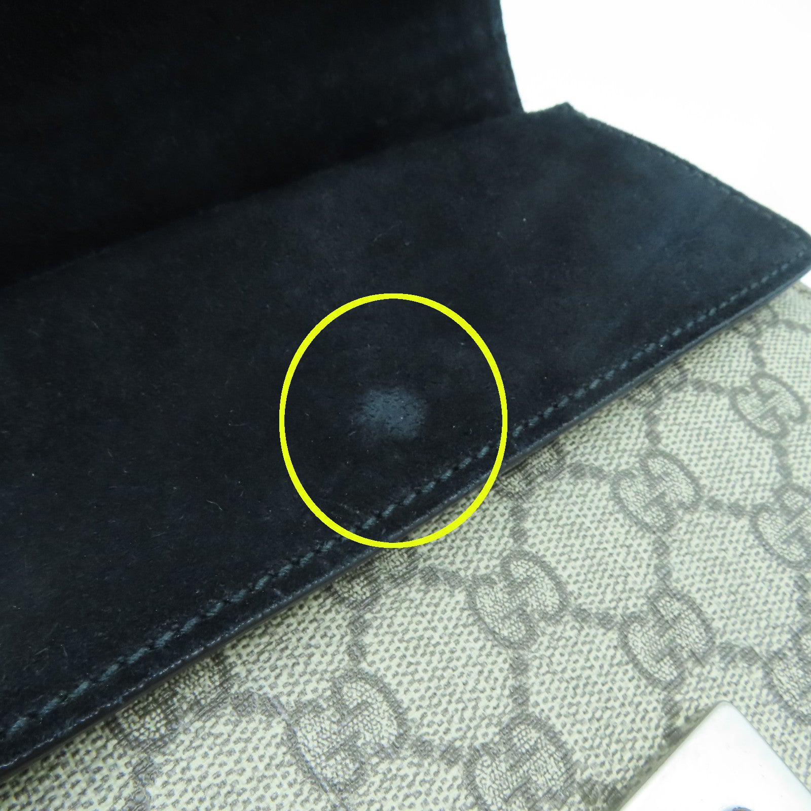 GUCCI 塗層皮革Dionysus Bag銀扣鏈帶肩背袋啡色