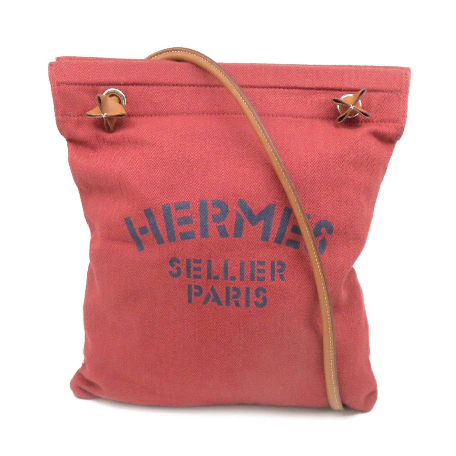 HERMES 【激減優惠】帆布Aline MM Shoulder Bag肩背袋啡色