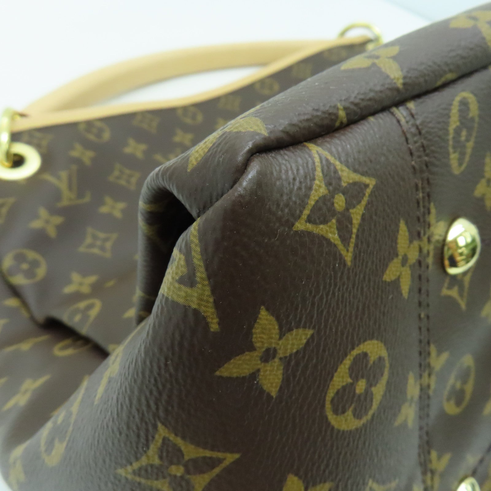 LOUIS VUITTON 【激減優惠】Monogram Artsy  MM肩背袋金扣啡色