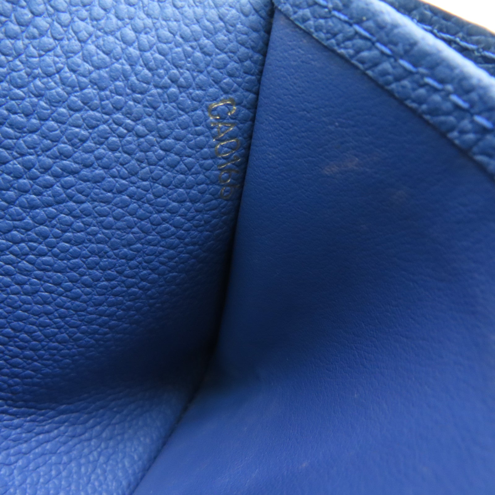 LOUIS VUITTON Monogram Empreinte Sarah金扣钱包深蓝色
