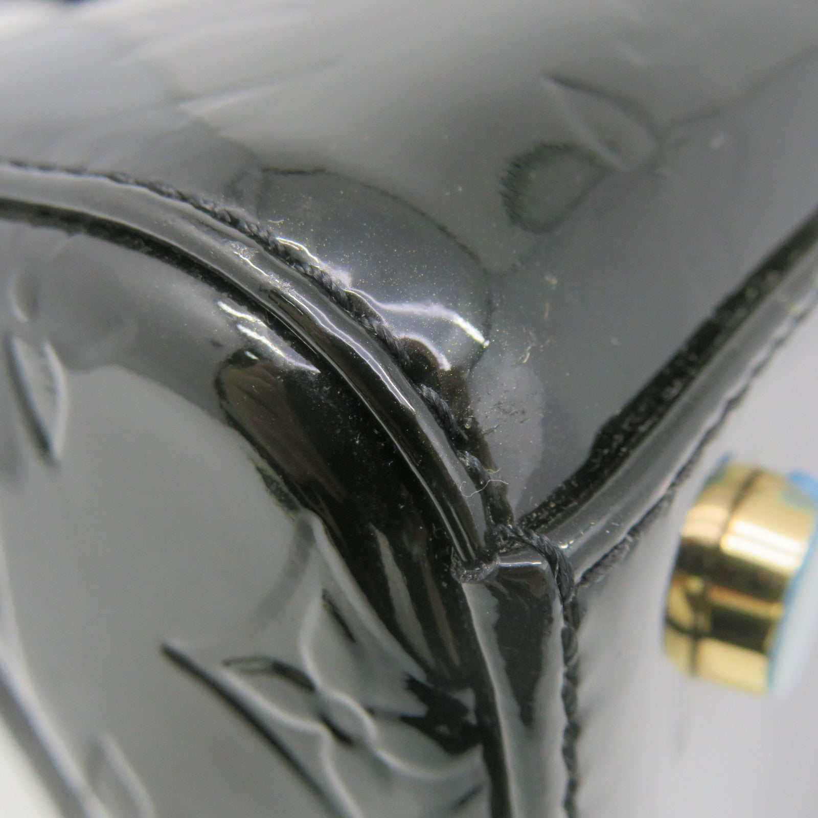 LOUIS VUITTON Vernis Brera MM 2Way Hand Bag手挽肩背两用袋黑色