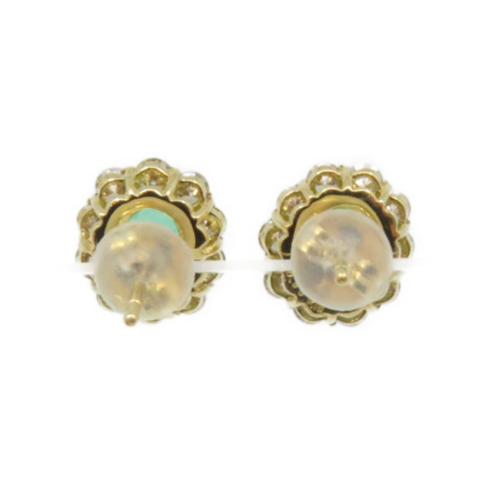 JEWELRY 18K黃金/0.60ct綠寶石/0.70ct鑽石Emerald Earrings耳環