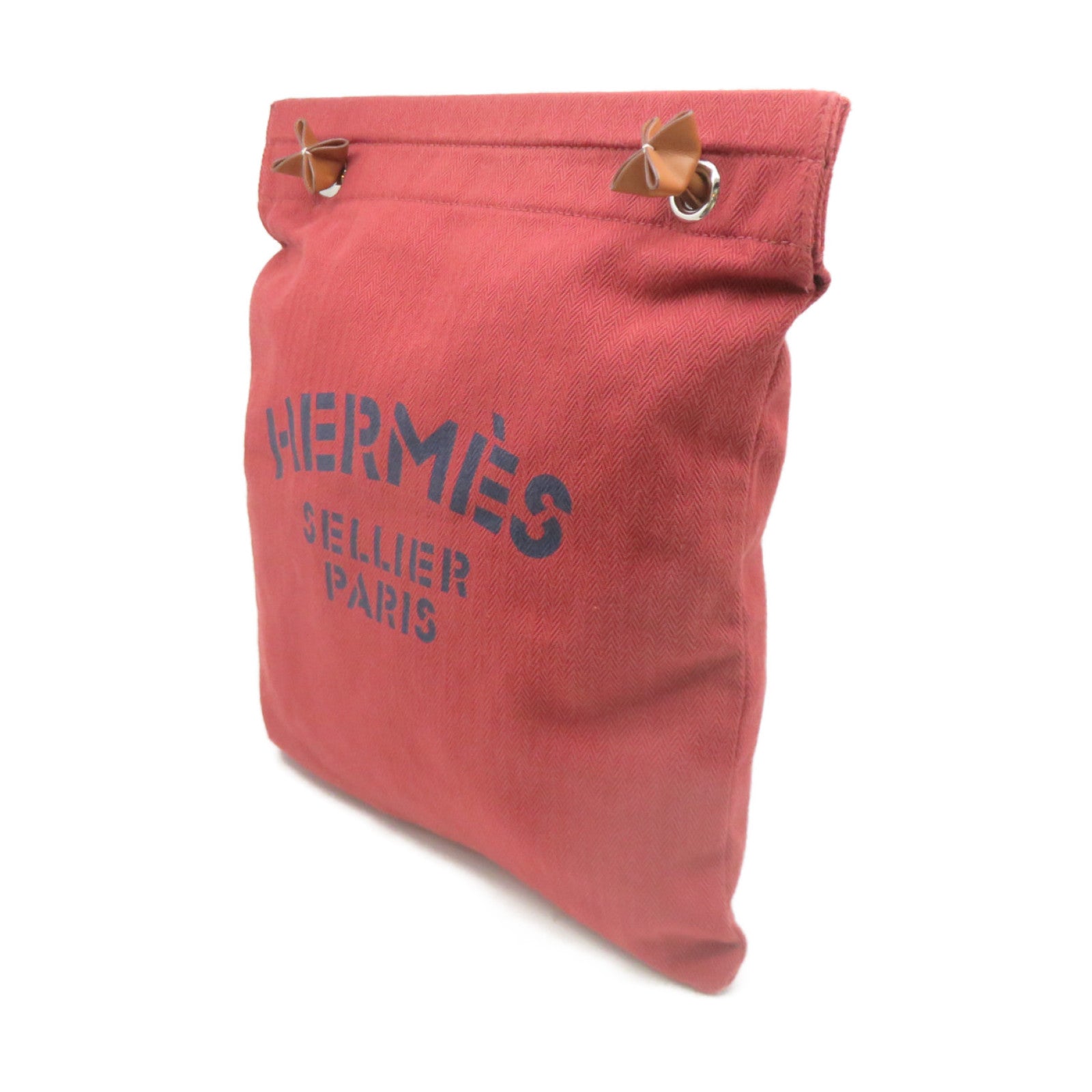 HERMES帆布Aline MM Shoulder Bag肩背袋啡色
