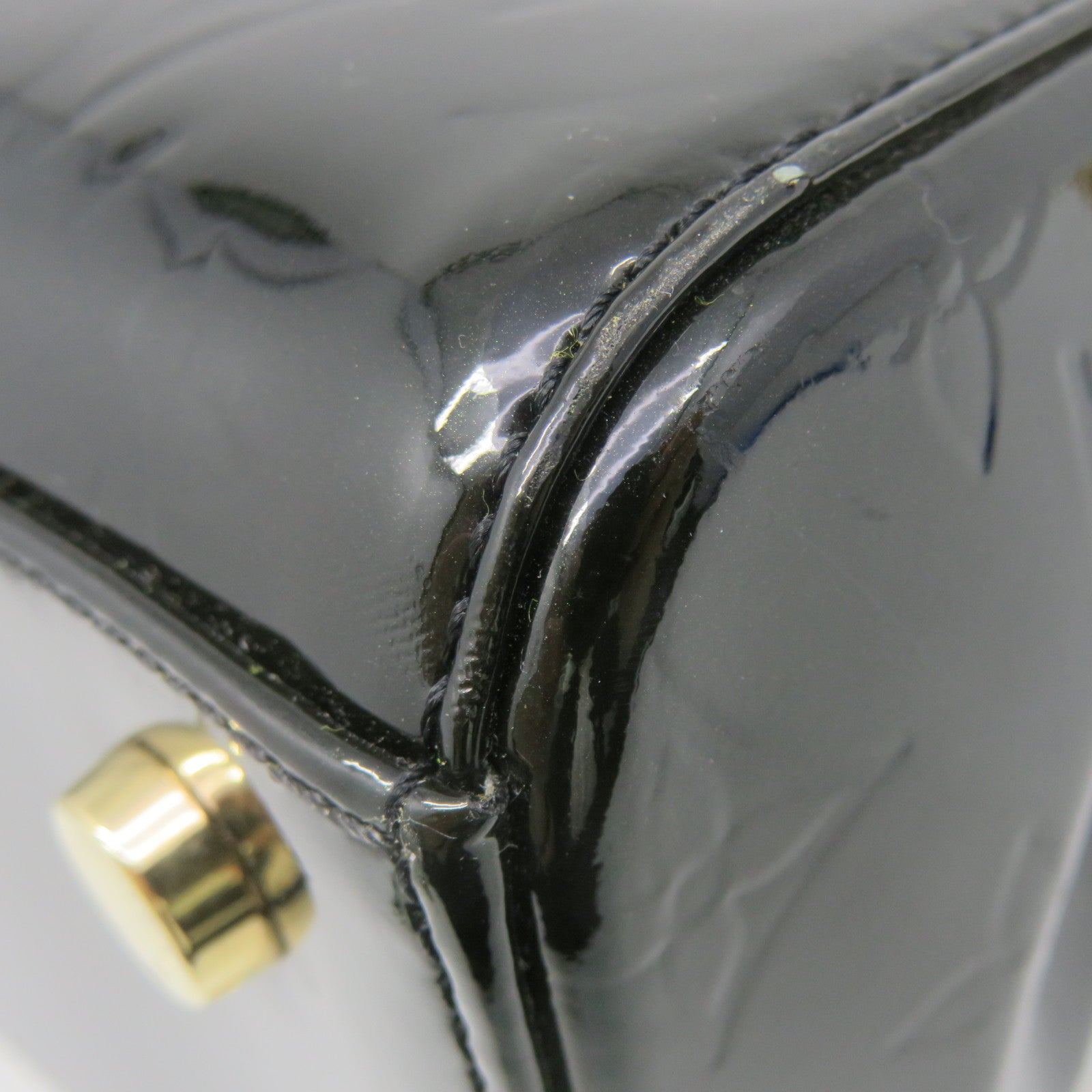 LOUIS VUITTON Vernis Brera MM 2Way Hand Bag手挽肩背两用袋黑色