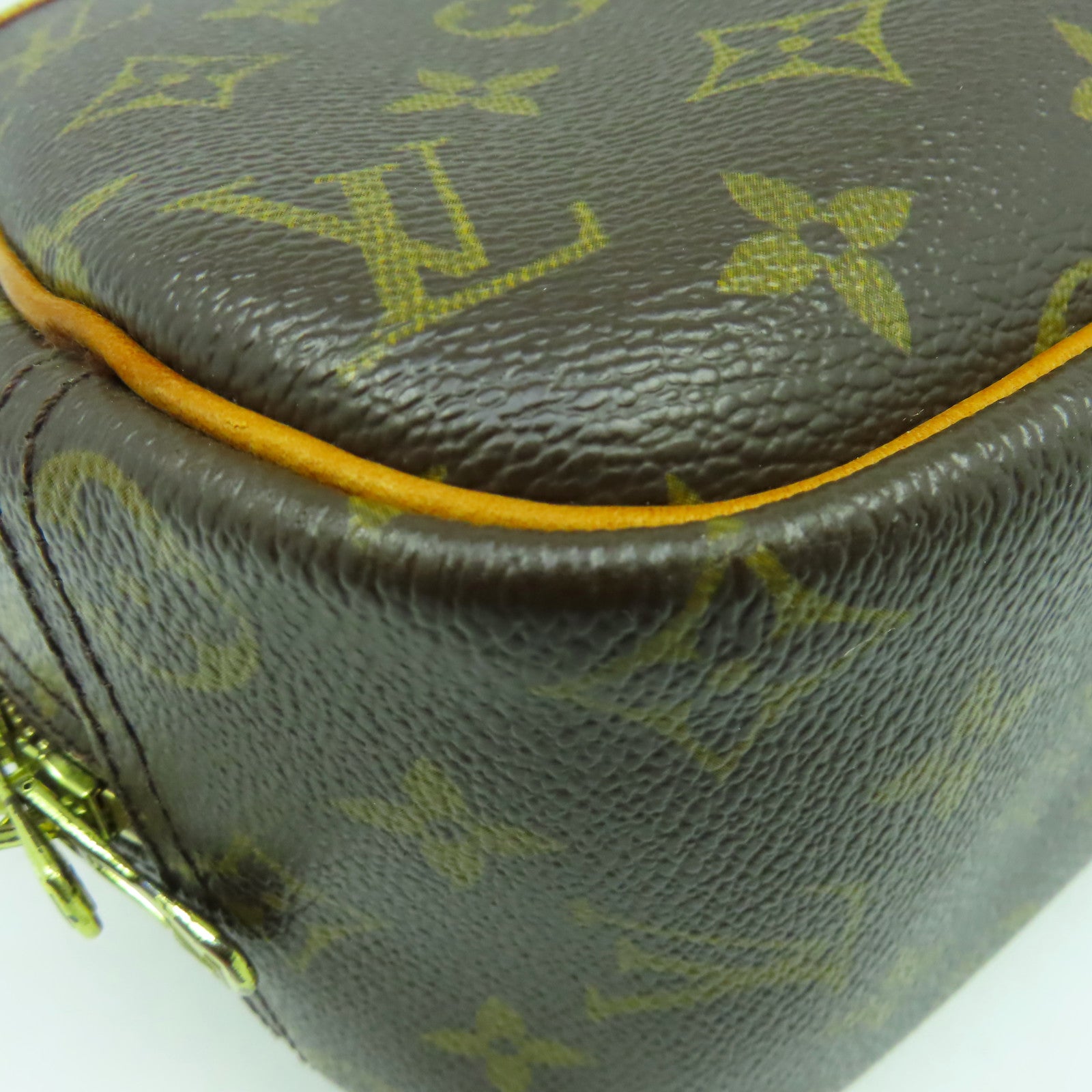 LOUIS VUITTON Monogram Trouville金扣手挽袋啡色